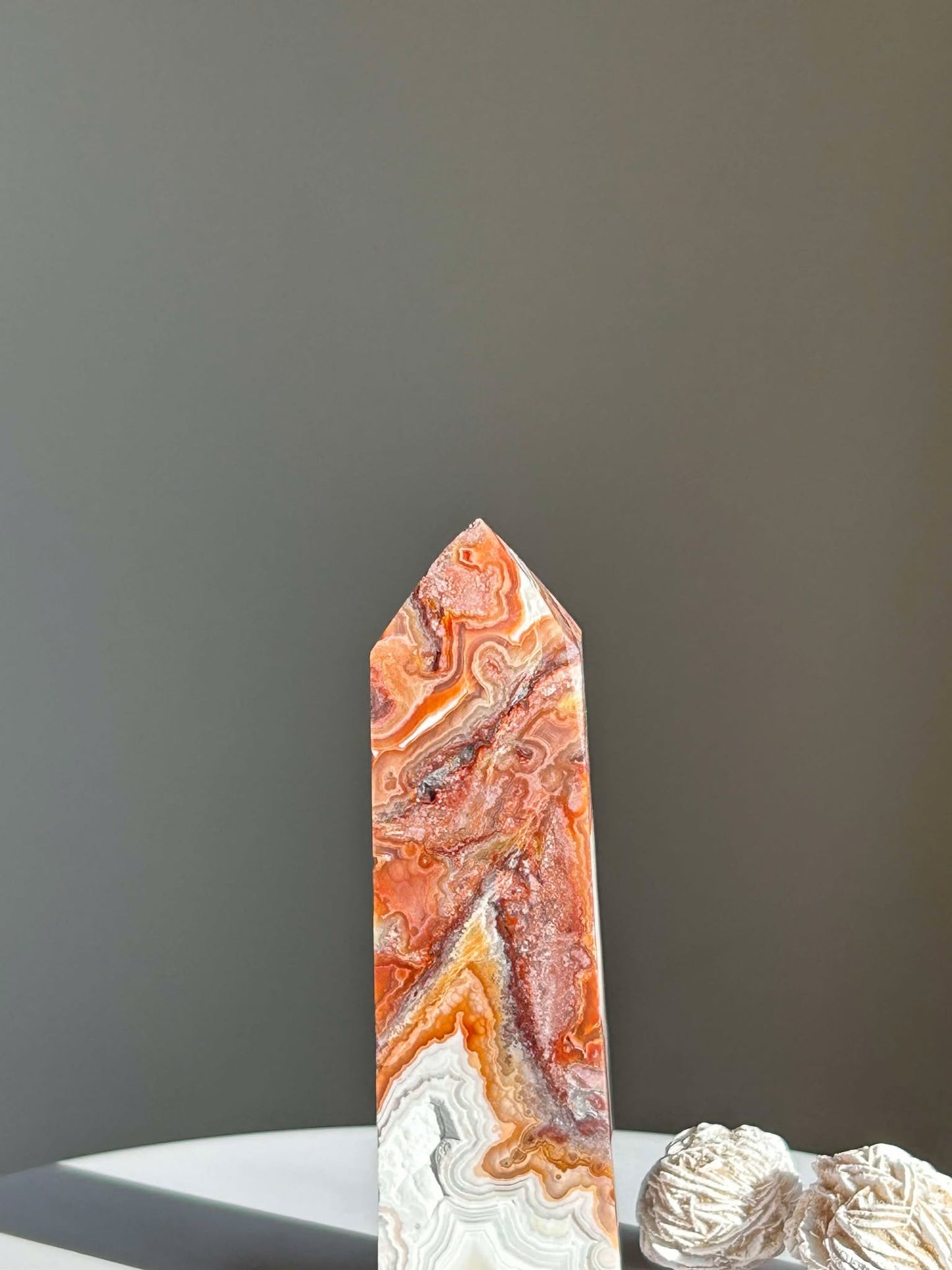 Crazy Agate Tower- Associated with the Sacral Chakra point uplift vibrations, Crystal healing.