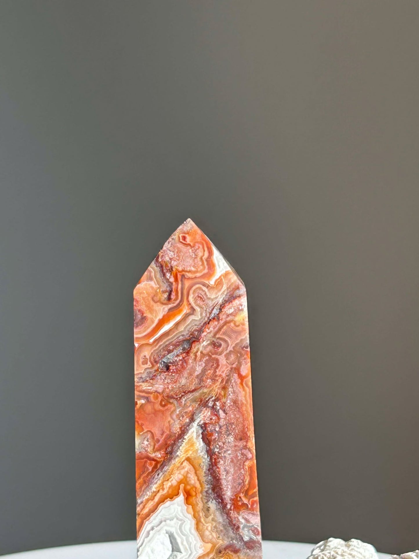 Crazy Agate Tower- Associated with the Sacral Chakra point uplift vibrations, Crystal healing.