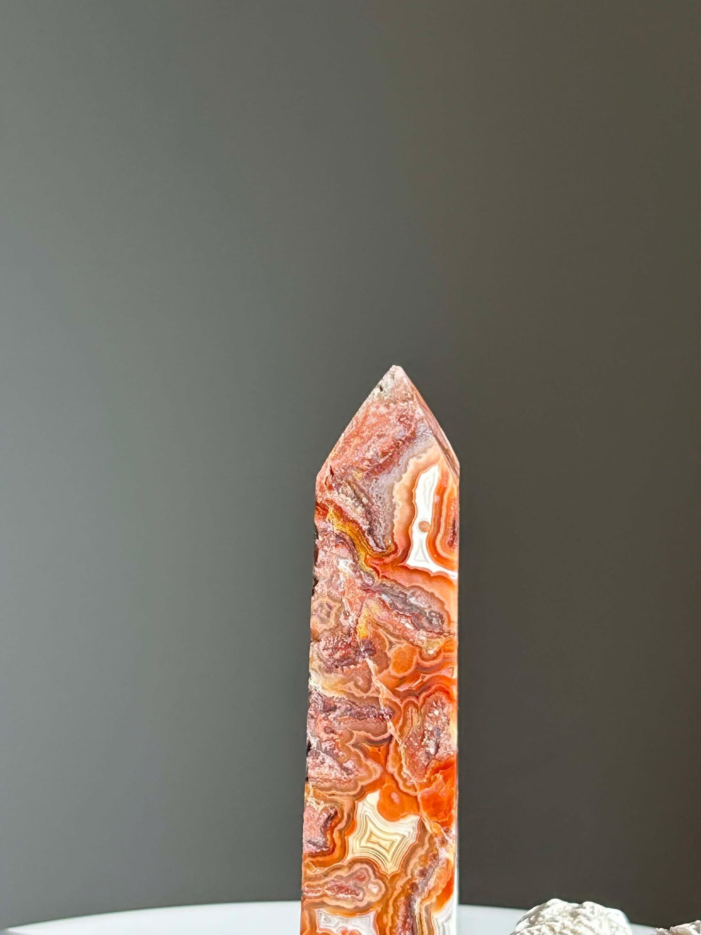 Crazy Agate Tower- Associated with the Sacral Chakra point uplift vibrations, Crystal healing.