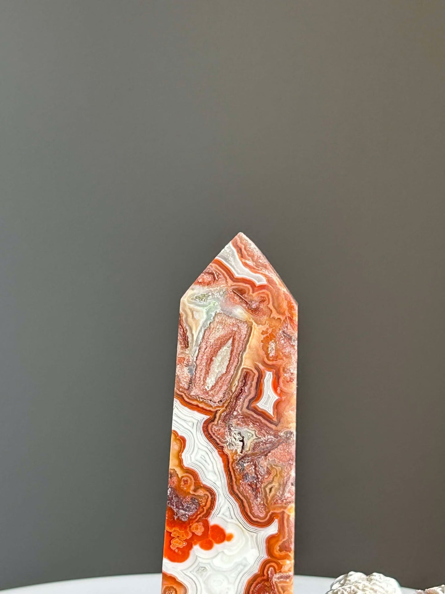 Crazy Agate Tower- Associated with the Sacral Chakra point uplift vibrations, Crystal healing.