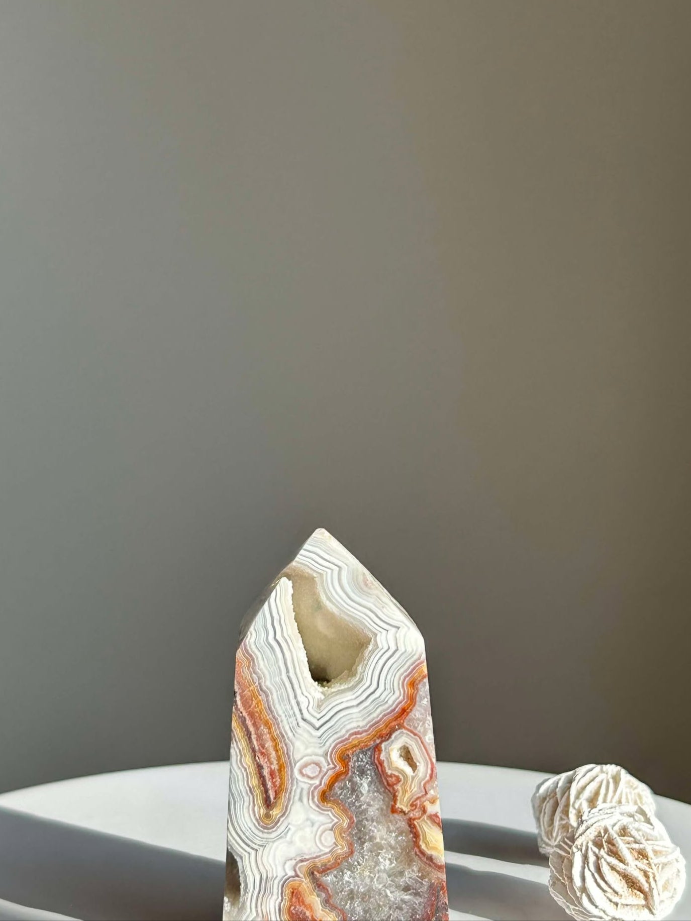Crazy Agate Tower- Associated with the Sacral Chakra point uplift vibrations, Crystal healing.