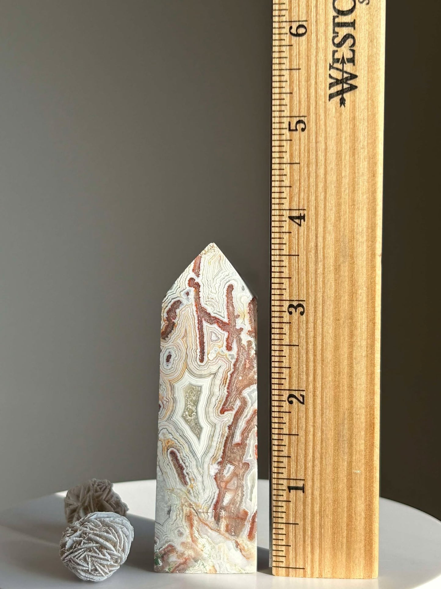 Crazy Agate Tower- Associated with the Sacral Chakra point uplift vibrations, Crystal healing.
