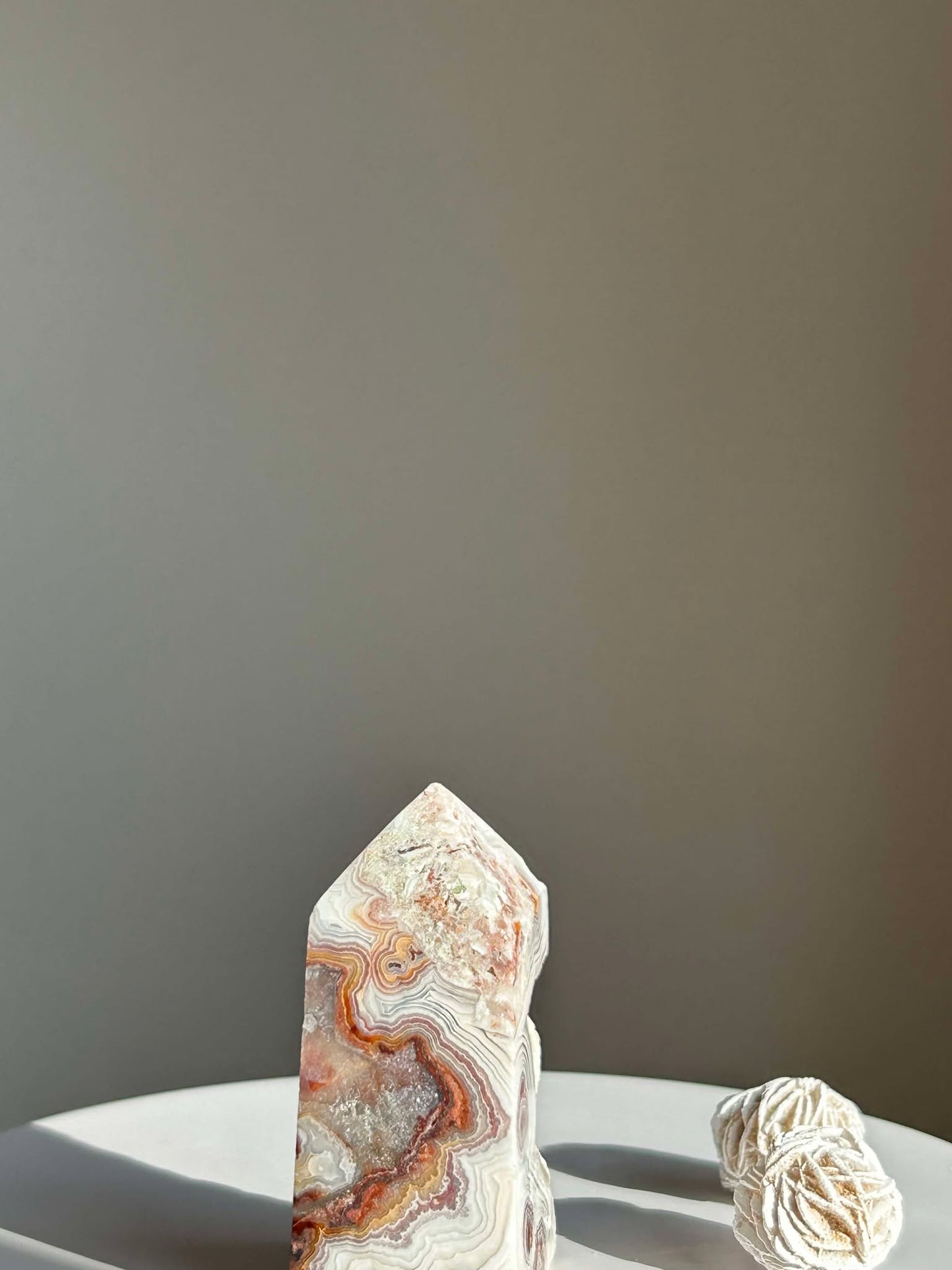 Crazy Agate Tower- Associated with the Sacral Chakra point uplift vibrations, Crystal healing.