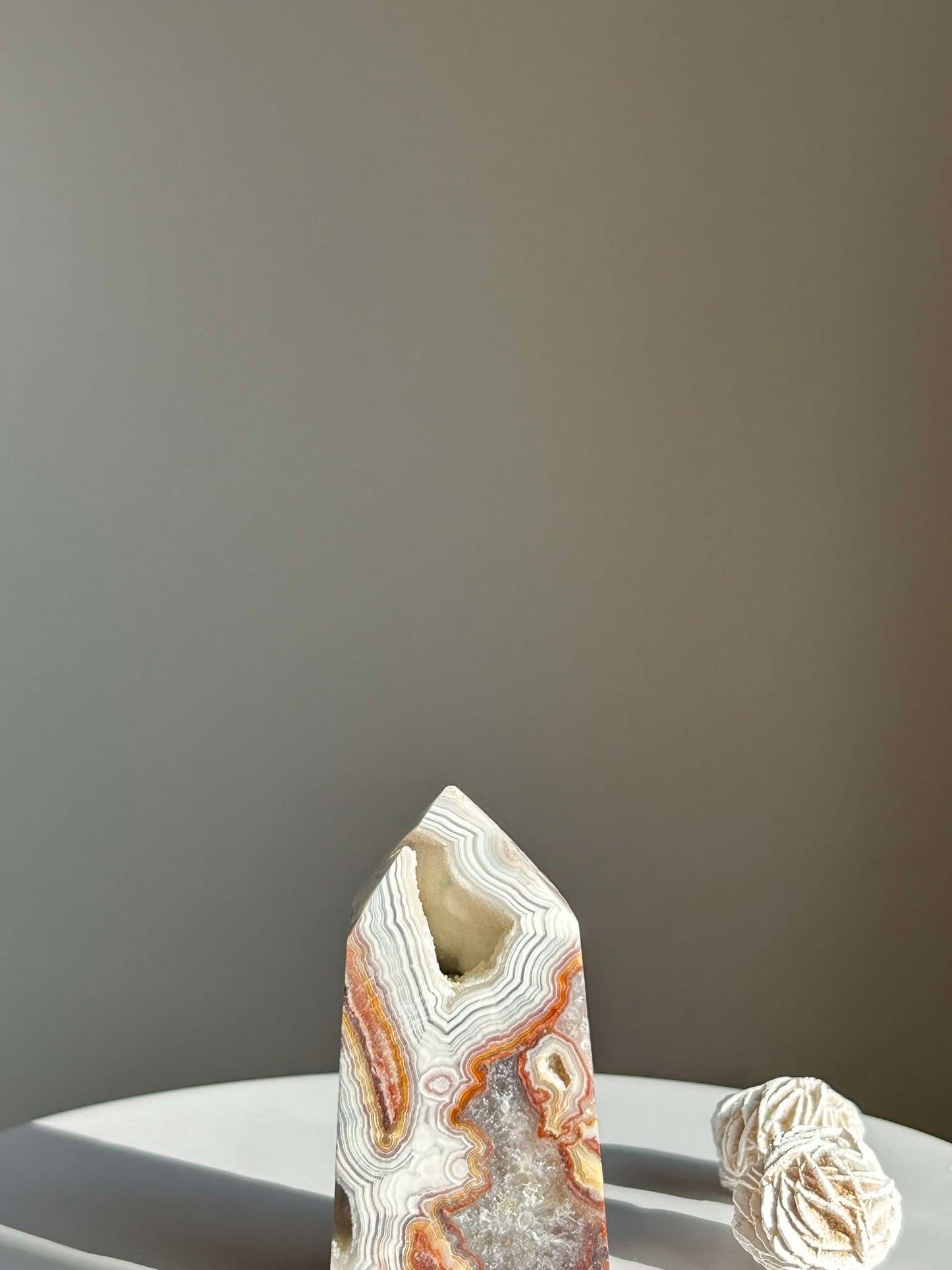 Crazy Agate Tower- Associated with the Sacral Chakra point uplift vibrations, Crystal healing.