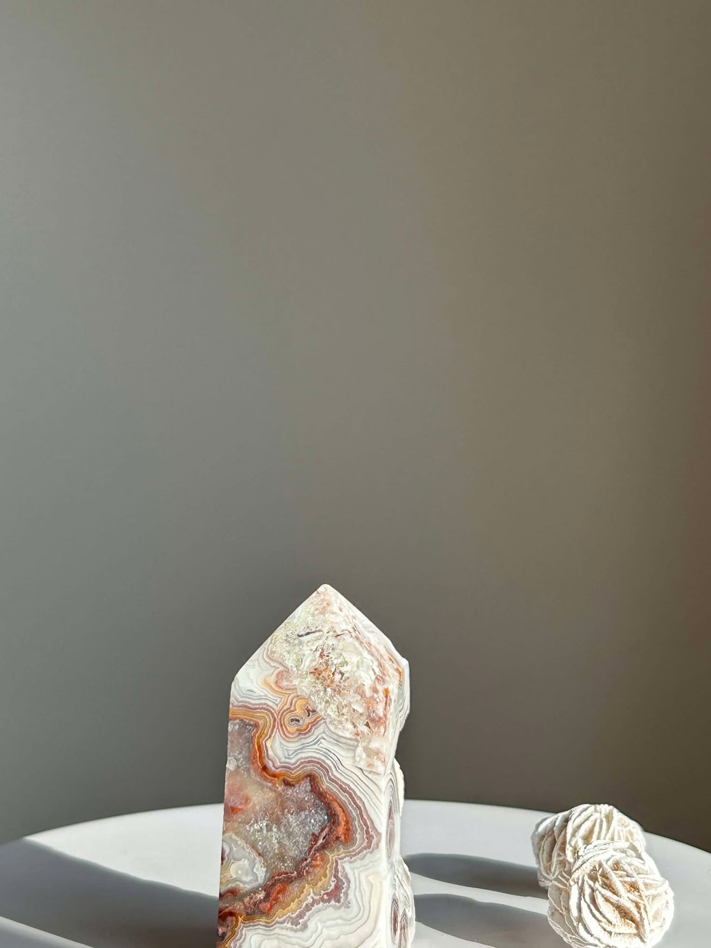 Crazy Agate Tower- Associated with the Sacral Chakra point uplift vibrations, Crystal healing.