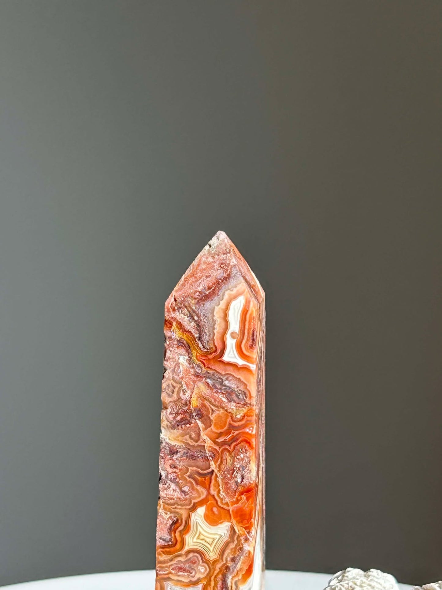 Crazy Agate Tower- Associated with the Sacral Chakra point uplift vibrations, Crystal healing.