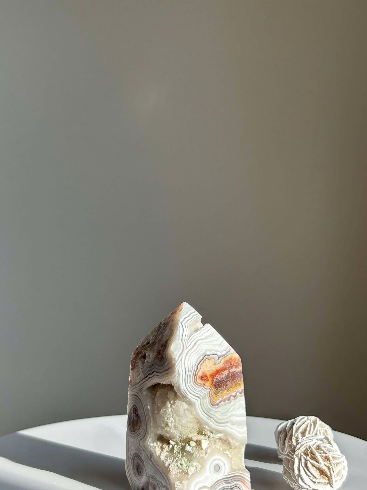 Crazy Agate Tower- Associated with the Sacral Chakra point uplift vibrations, Crystal healing.