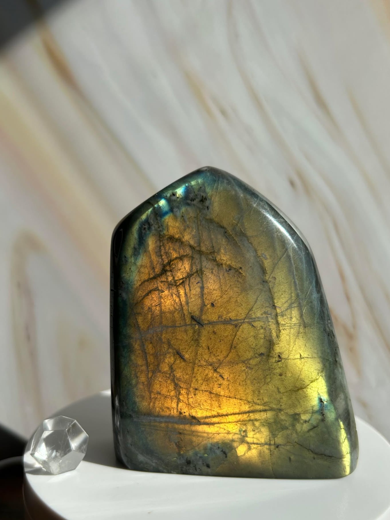 Flashy Labradorite Free form for Enhance intuition, self discovery.