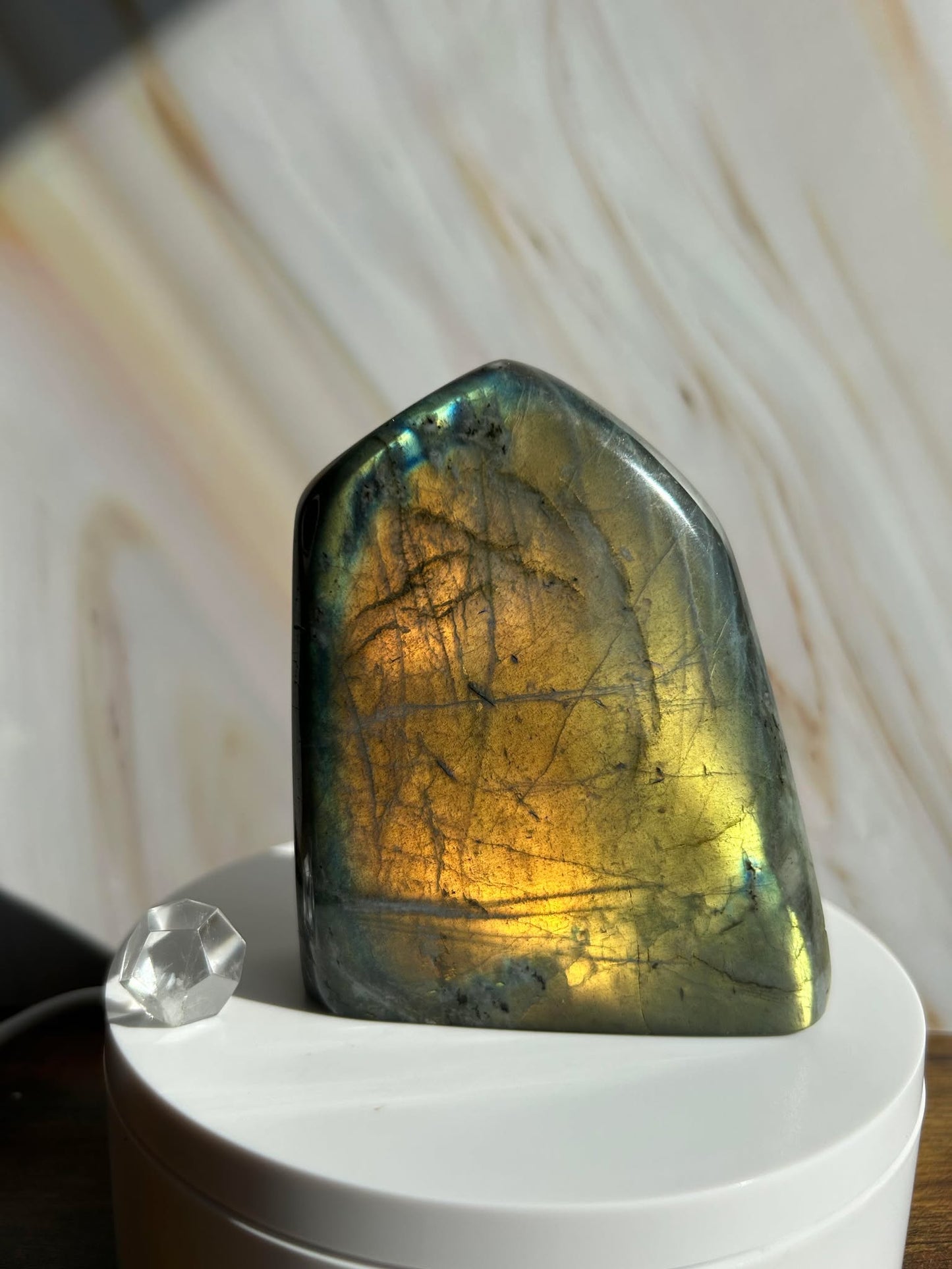Flashy Labradorite Free form for Enhance intuition, self discovery.