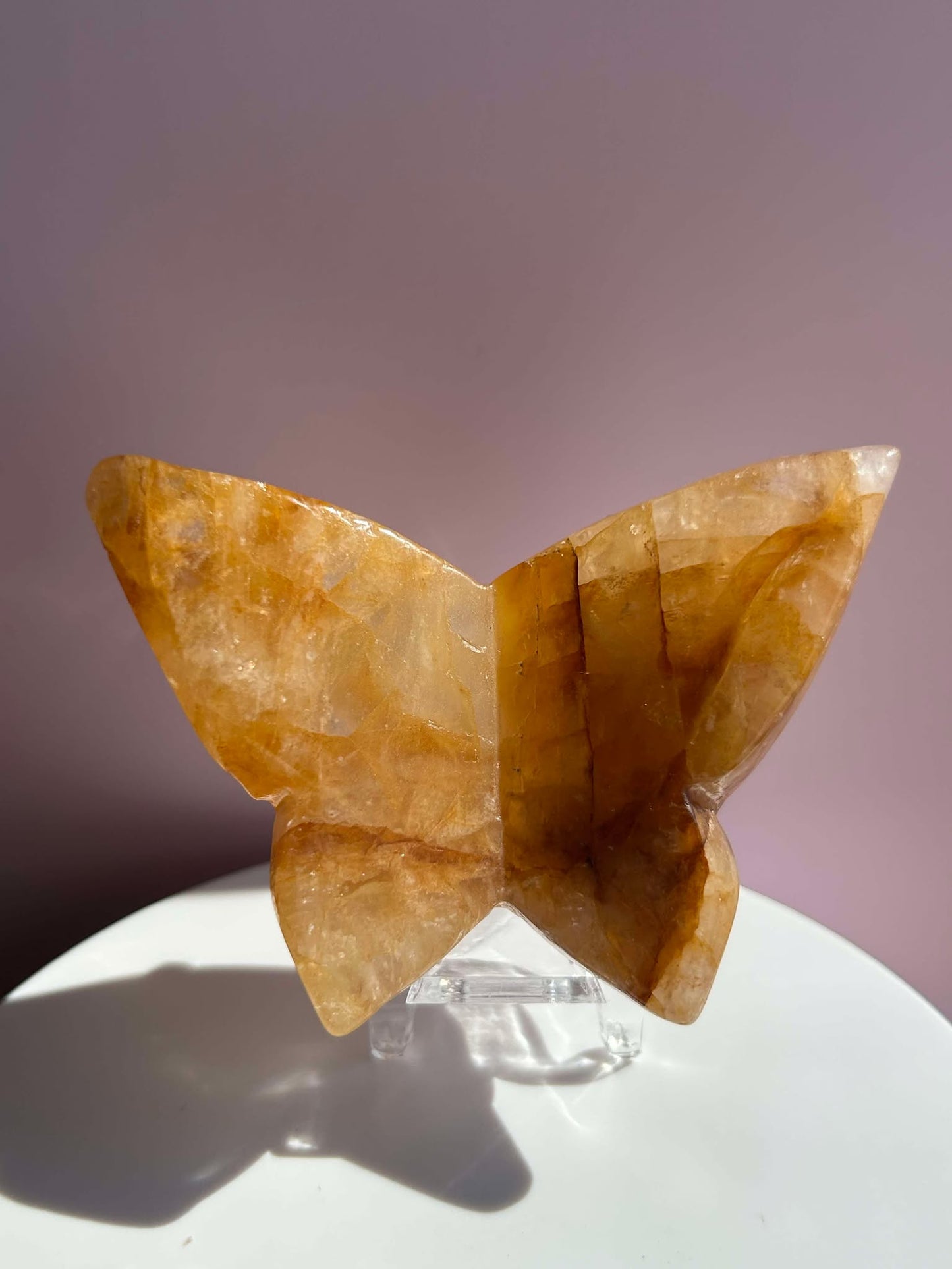 Golden Healer Hand Carved Butterfly for crystal healing, energy balance Conflict managment.