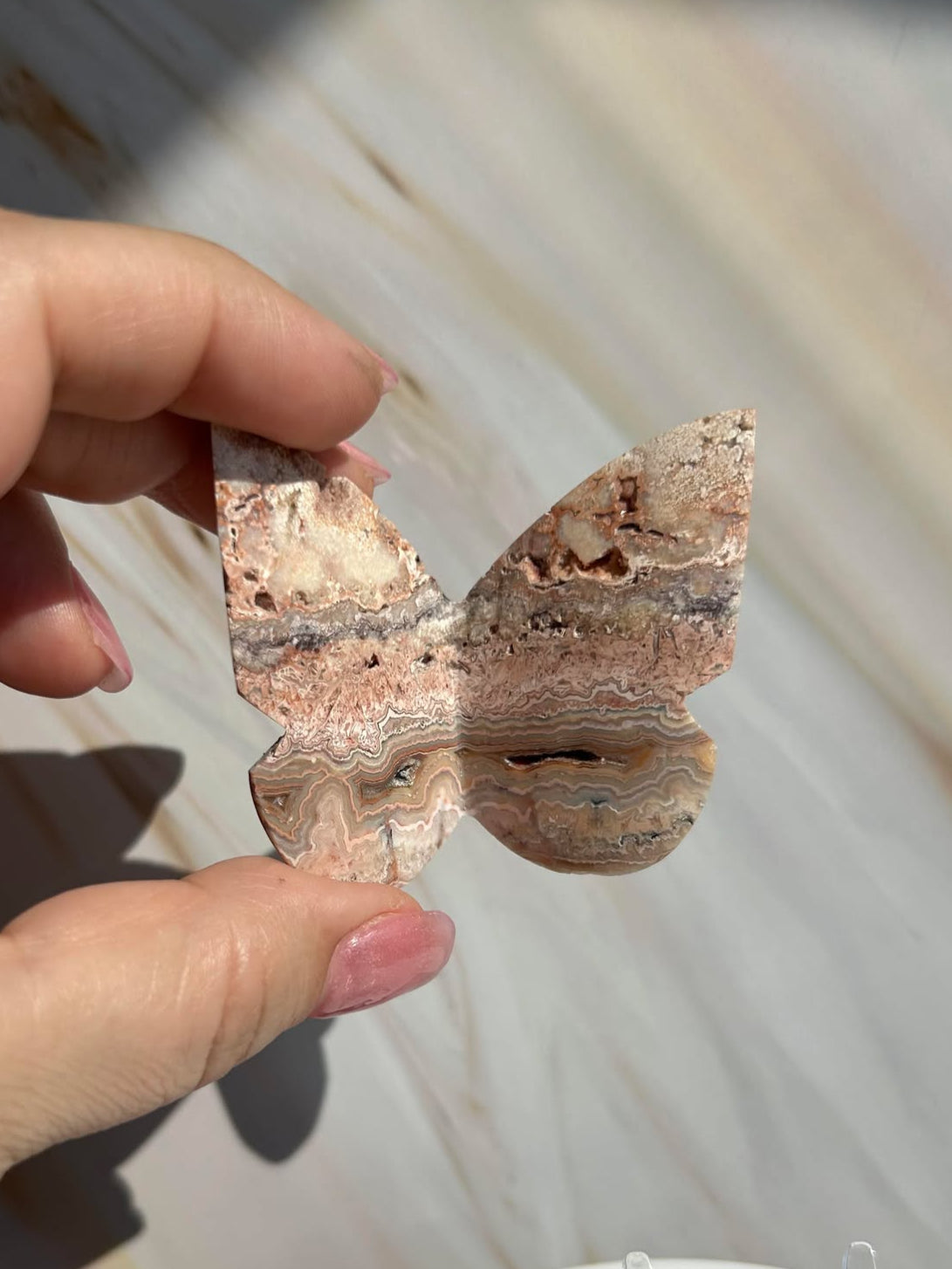Crazy Agate Butterfly -For Trasformation, crystals healing and energy balancing.