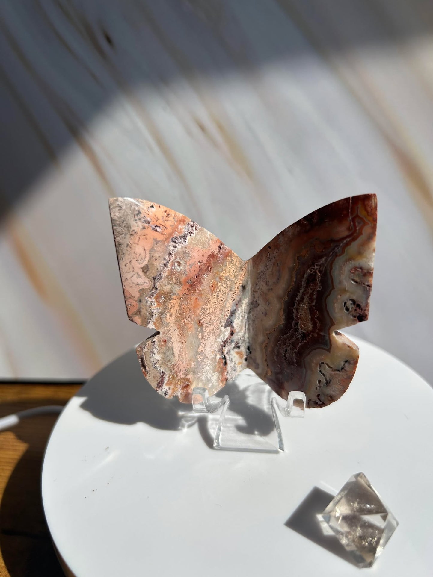 Crazy Agate Butterfly -For Trasformation, crystals healing and energy balancing.