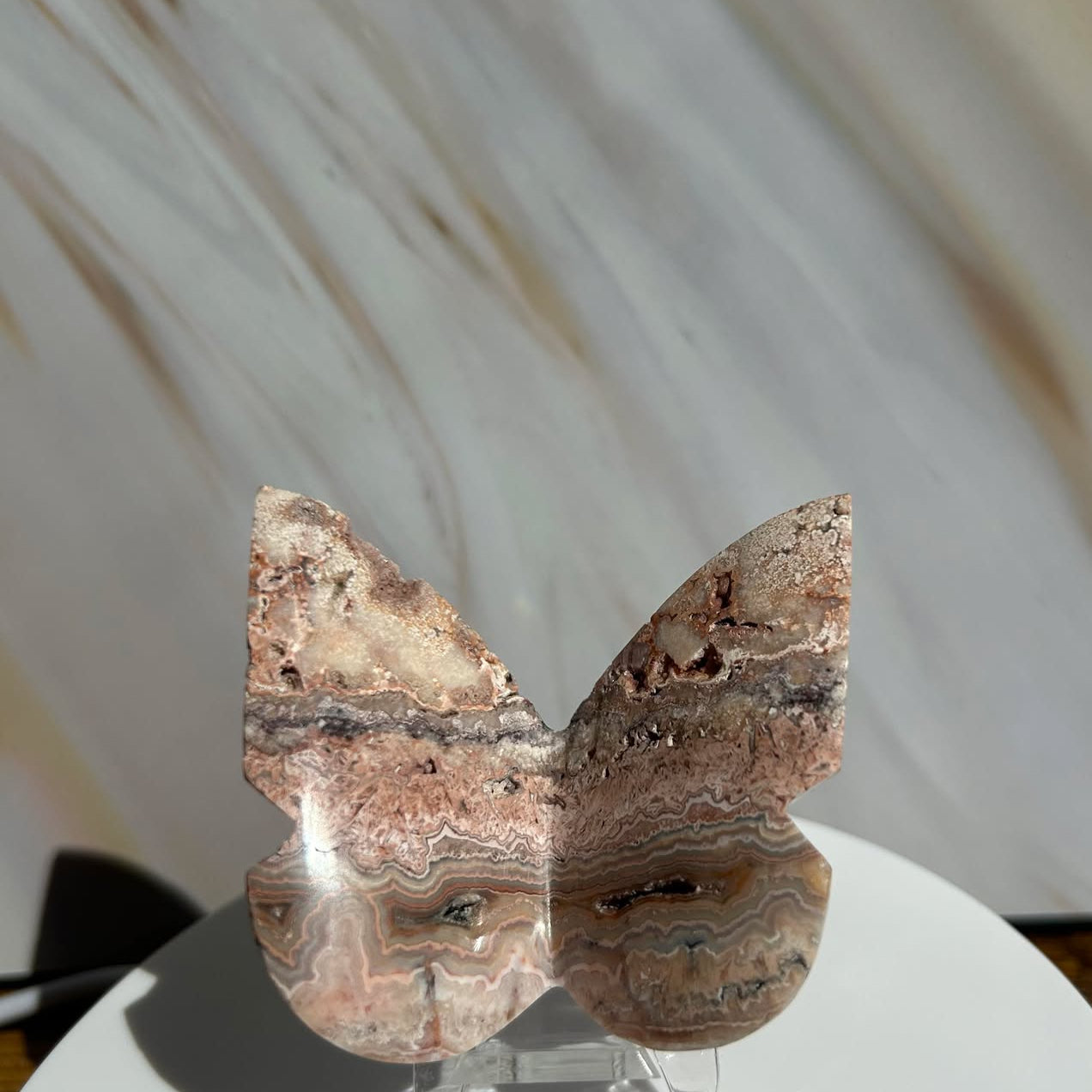 Crazy Agate Butterfly -For Trasformation, crystals healing and energy balancing.