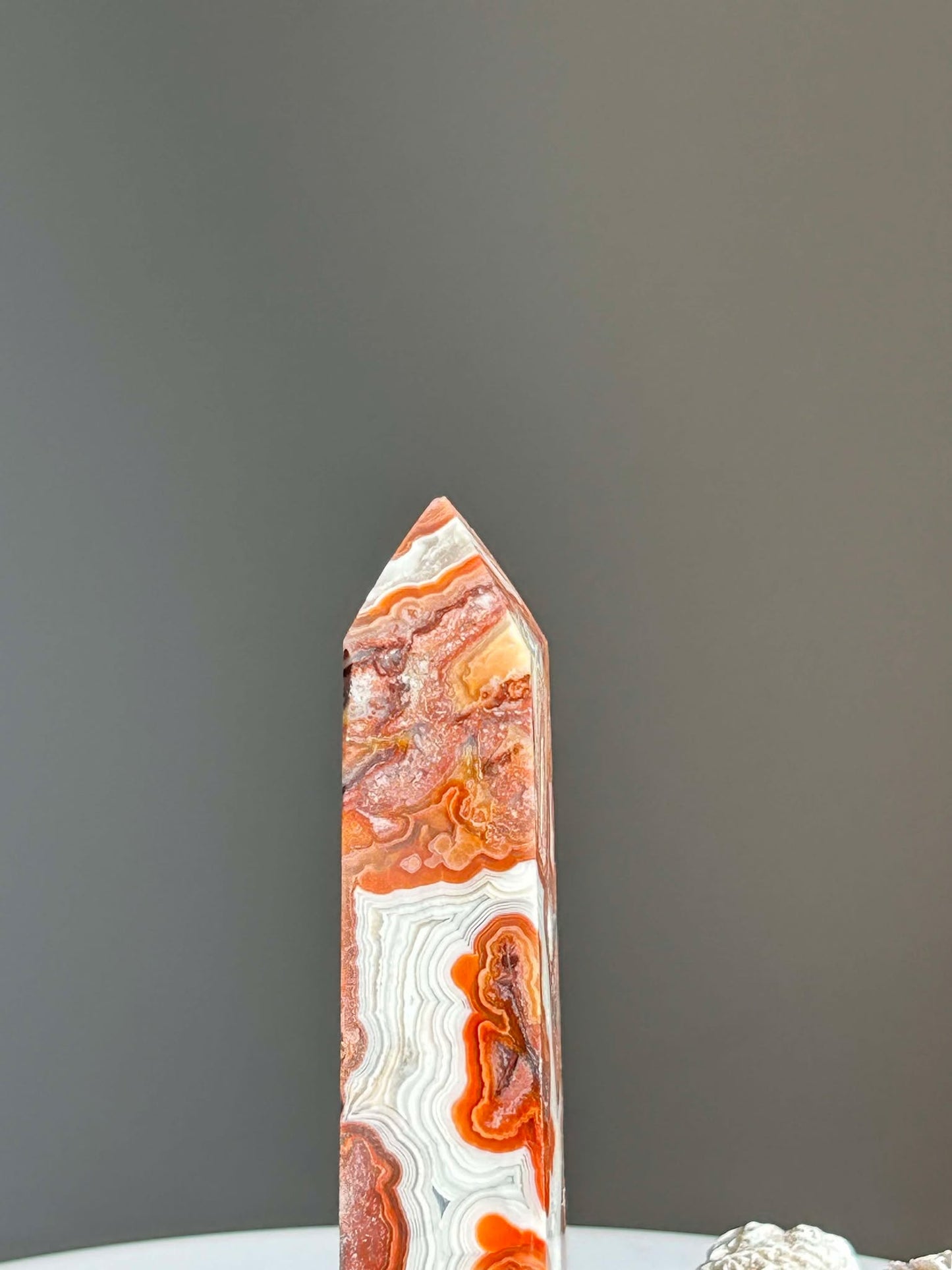 Crazy Agate Tower- Associated with the Sacral Chakra point uplift vibrations, Crystal healing.