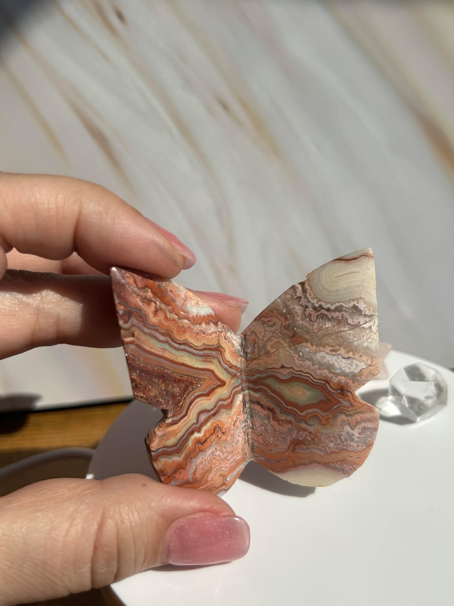 Crazy Agate Butterfly -For Trasformation, crystals healing and energy balancing.