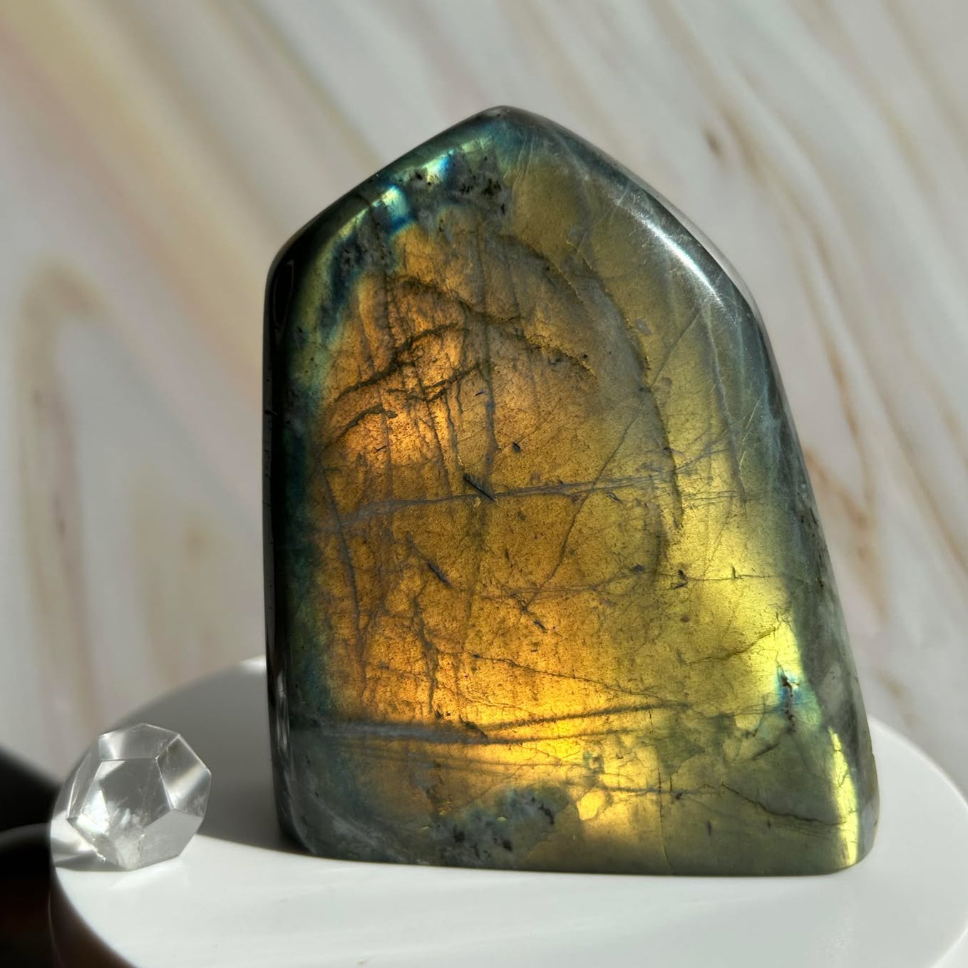 Flashy Labradorite Free form for Enhance intuition, self discovery.