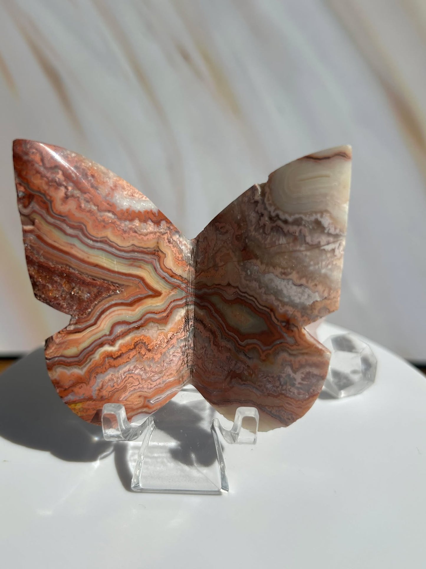 Crazy Agate Butterfly -For Trasformation, crystals healing and energy balancing.