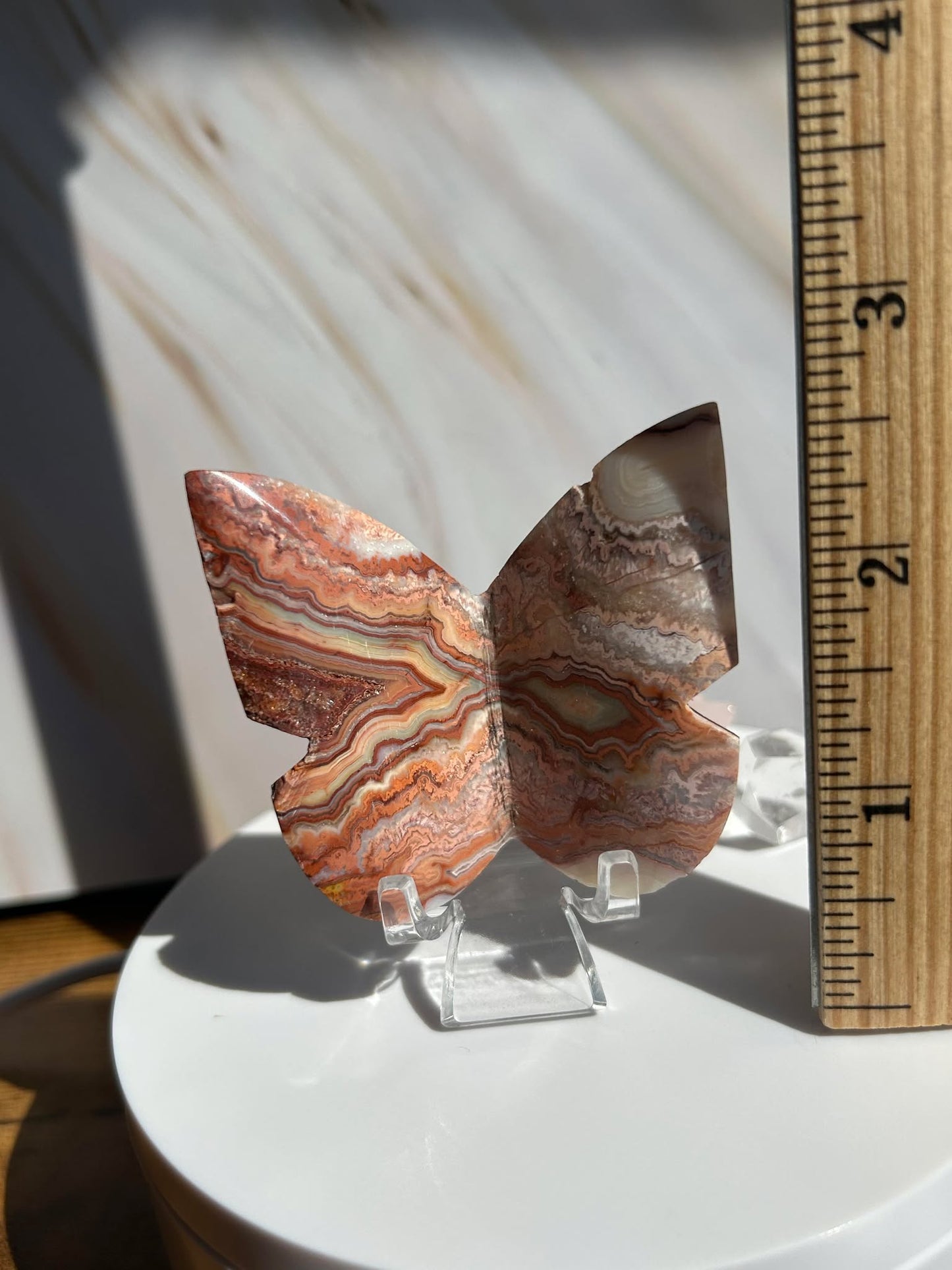 Crazy Agate Butterfly -For Trasformation, crystals healing and energy balancing.
