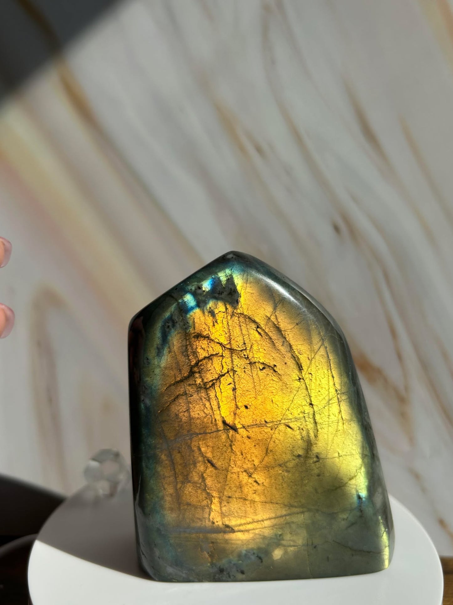 Flashy Labradorite Free form for Enhance intuition, self discovery.