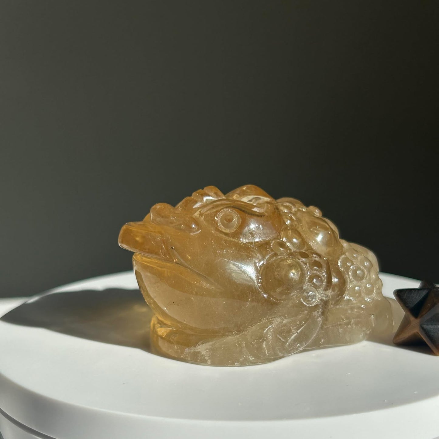 Fortune Toad Natural Citrine, for Prosperity, and Abundance, Solar Plexus, Inner Radiance