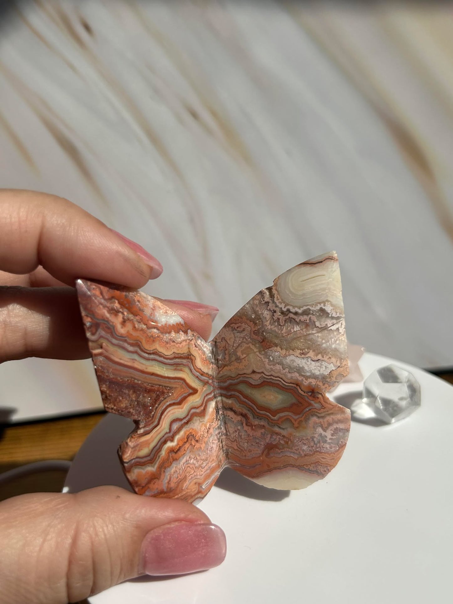 Crazy Agate Butterfly -For Trasformation, crystals healing and energy balancing.