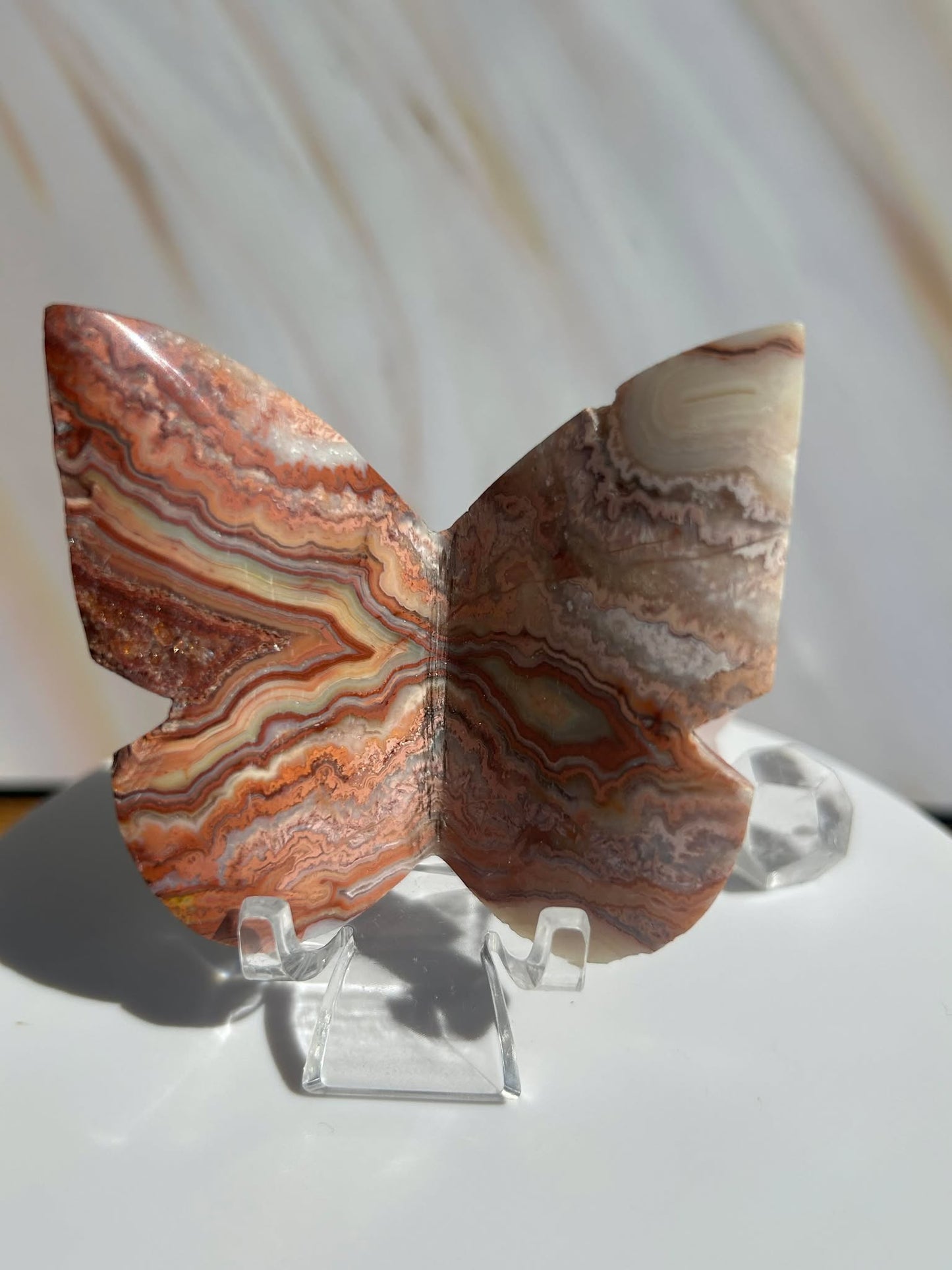 Crazy Agate Butterfly -For Trasformation, crystals healing and energy balancing.