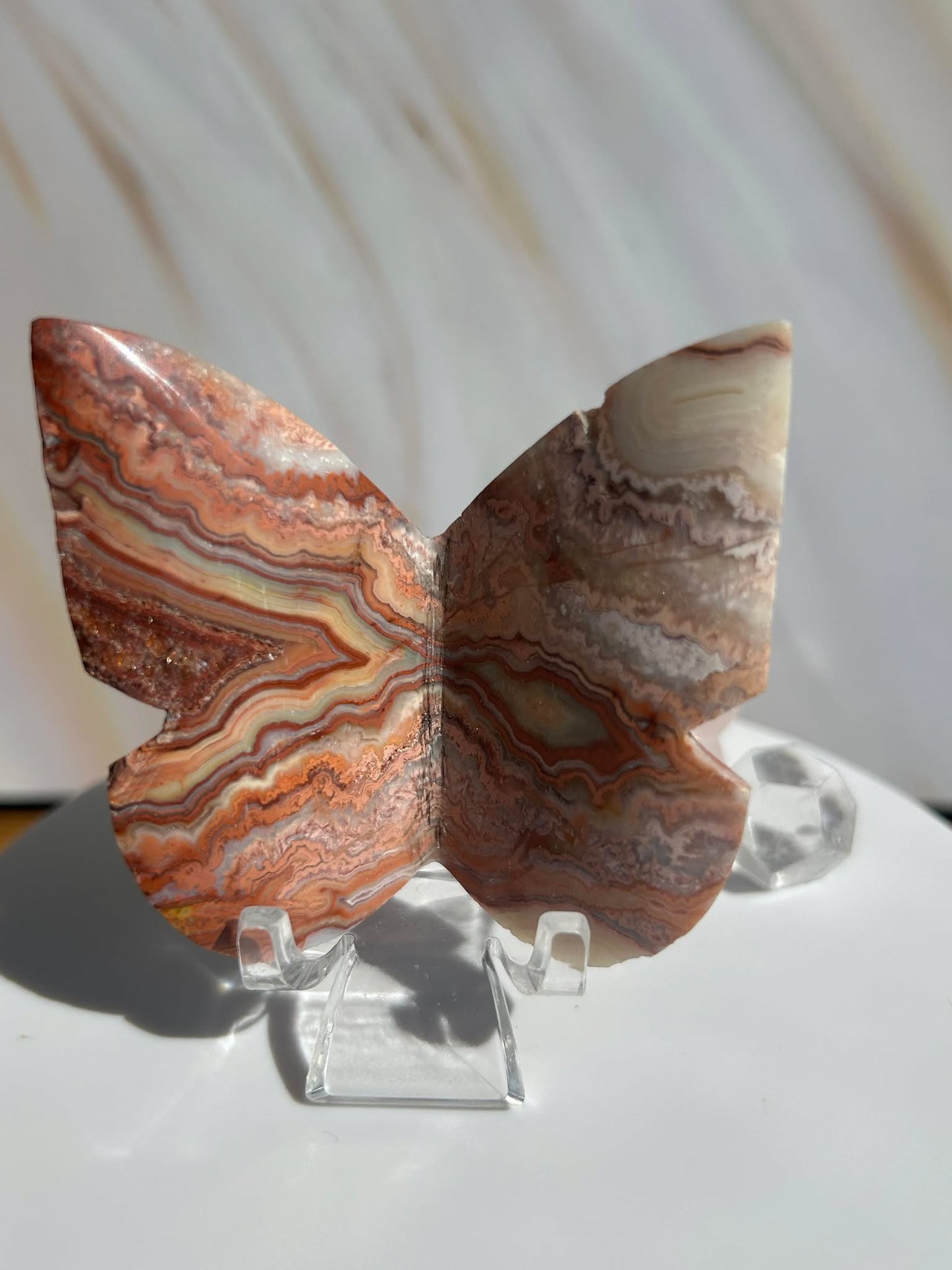Crazy Agate Butterfly -For Trasformation, crystals healing and energy balancing.