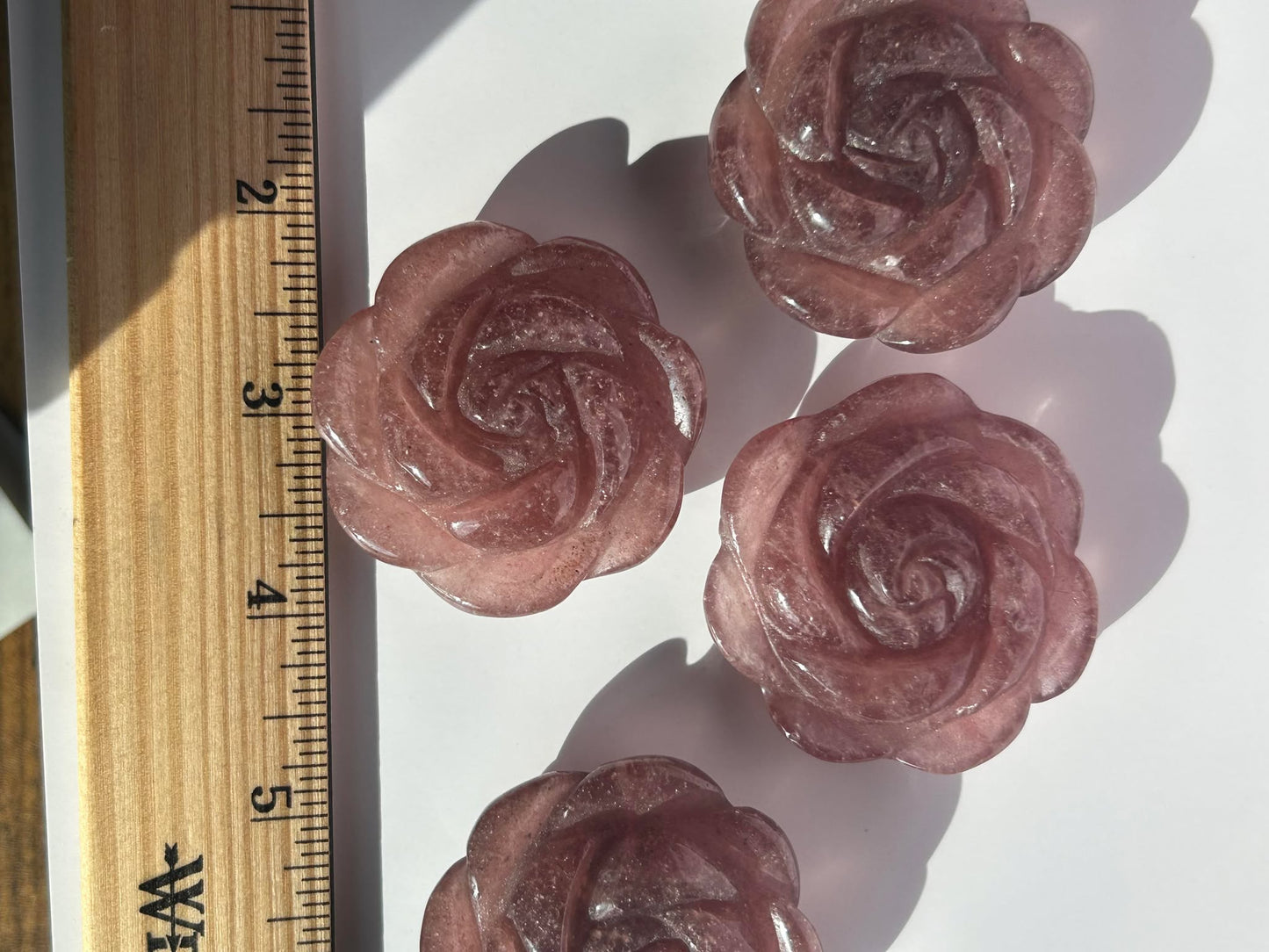 Strawberry Quartz roses -encourage self-love, Crystal Healing and Self love.