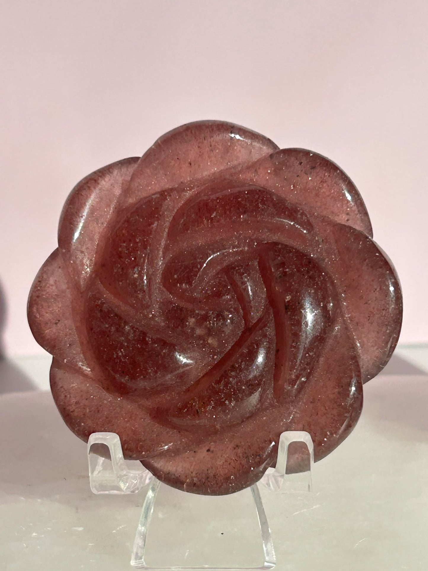 Strawberry Quartz roses -encourage self-love, Crystal Healing and Self love.
