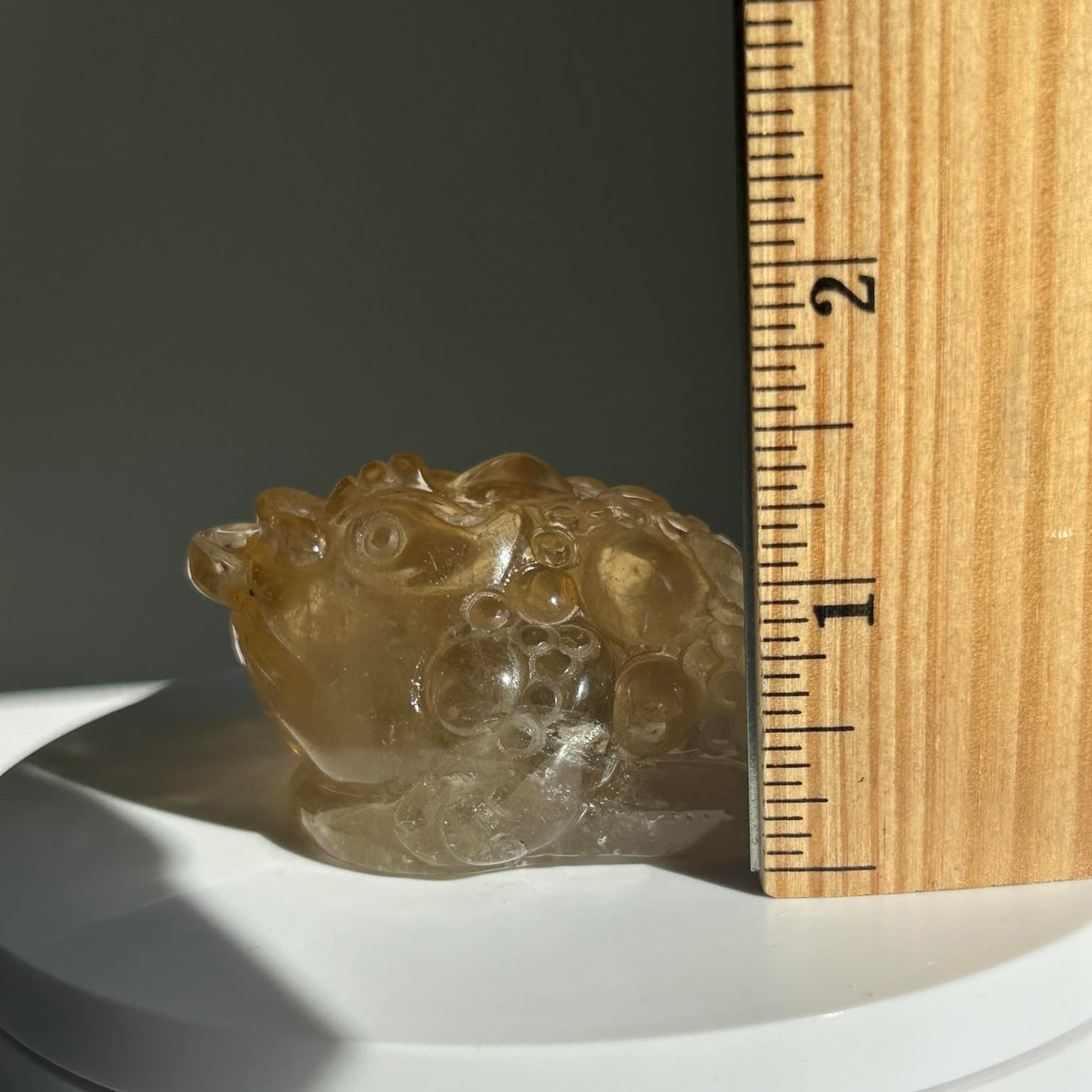 Fortune Toad Natural Citrine, for Prosperity, and Abundance, Solar Plexus, Inner Radiance