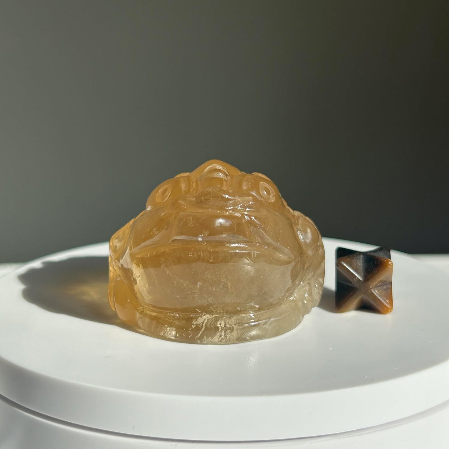 Fortune Toad Natural Citrine, for Prosperity, and Abundance, Solar Plexus, Inner Radiance