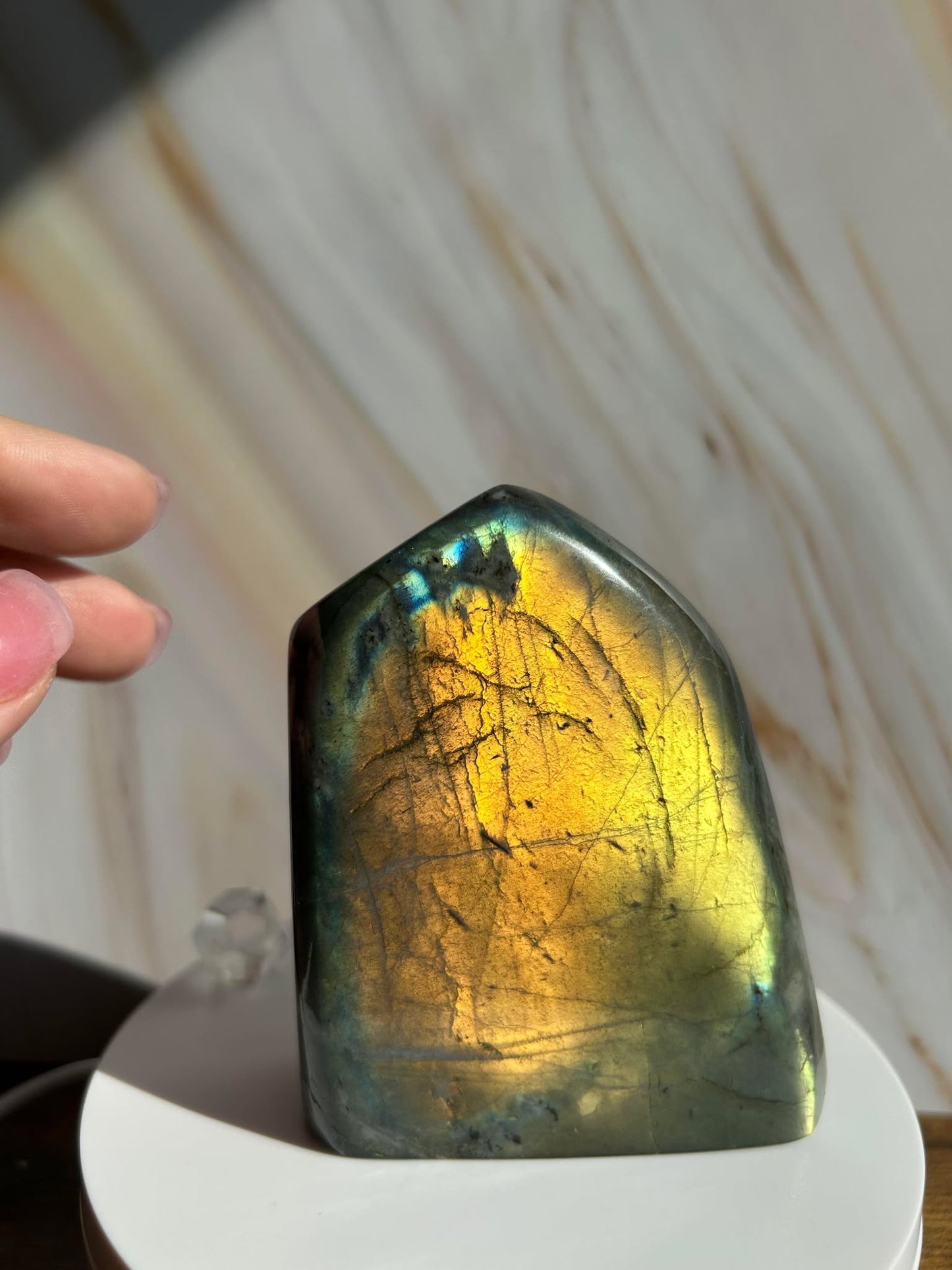 Flashy Labradorite Free form for Enhance intuition, self discovery.