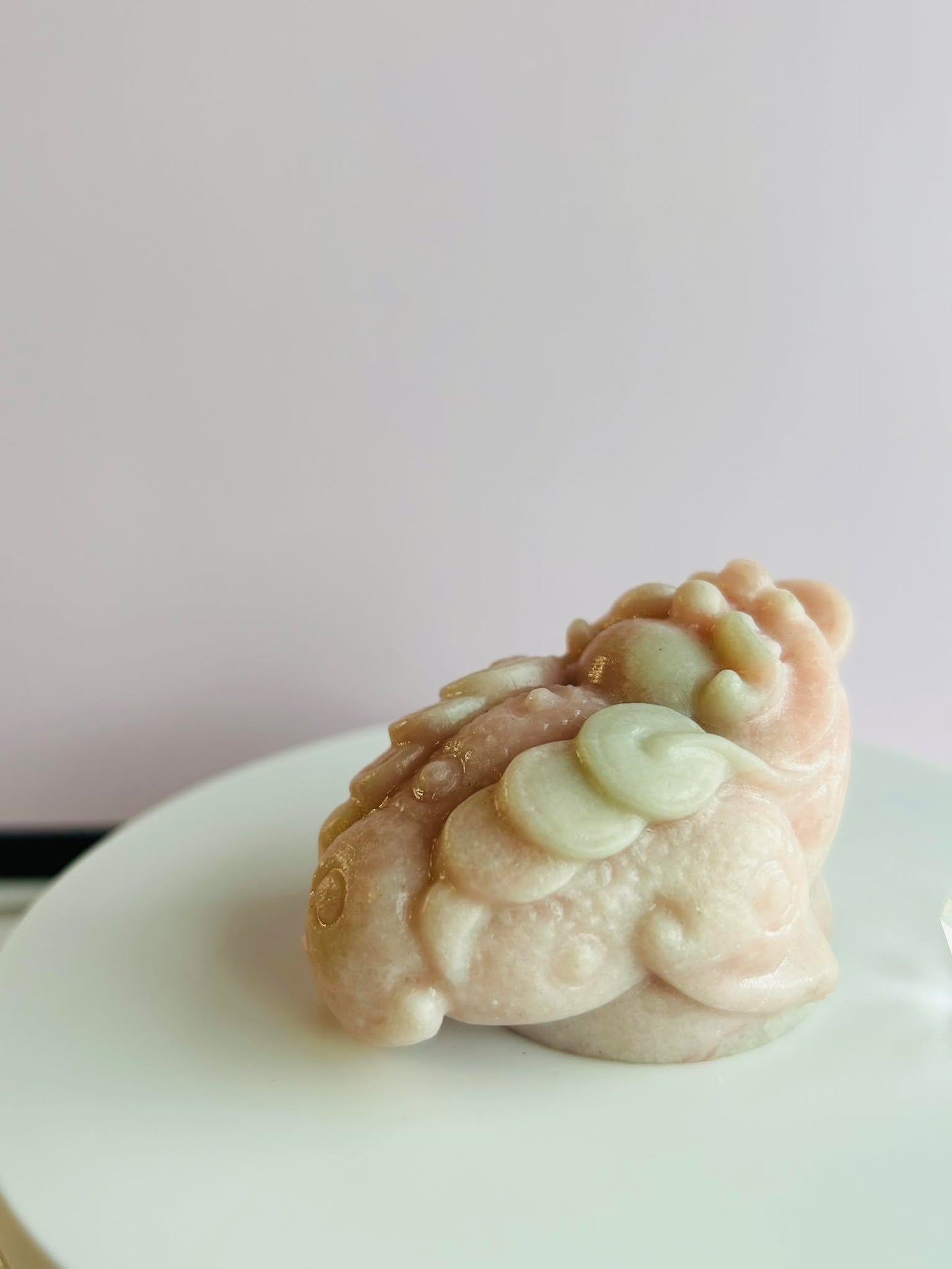 Fortune Toad Pink Opal, for Prosperity, and Abundance for Crystal healing and energy balance.