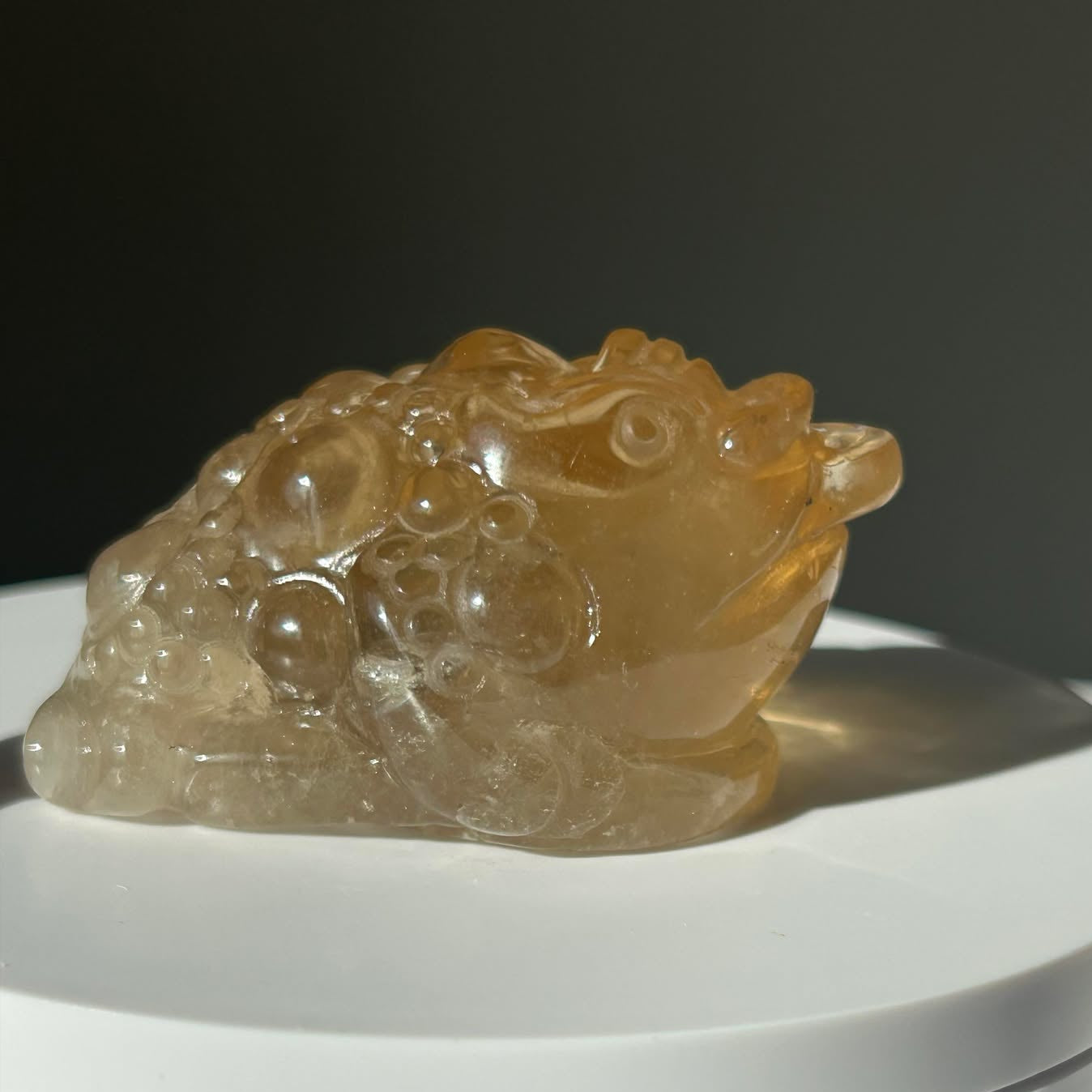 Fortune Toad Natural Citrine, for Prosperity, and Abundance, Solar Plexus, Inner Radiance