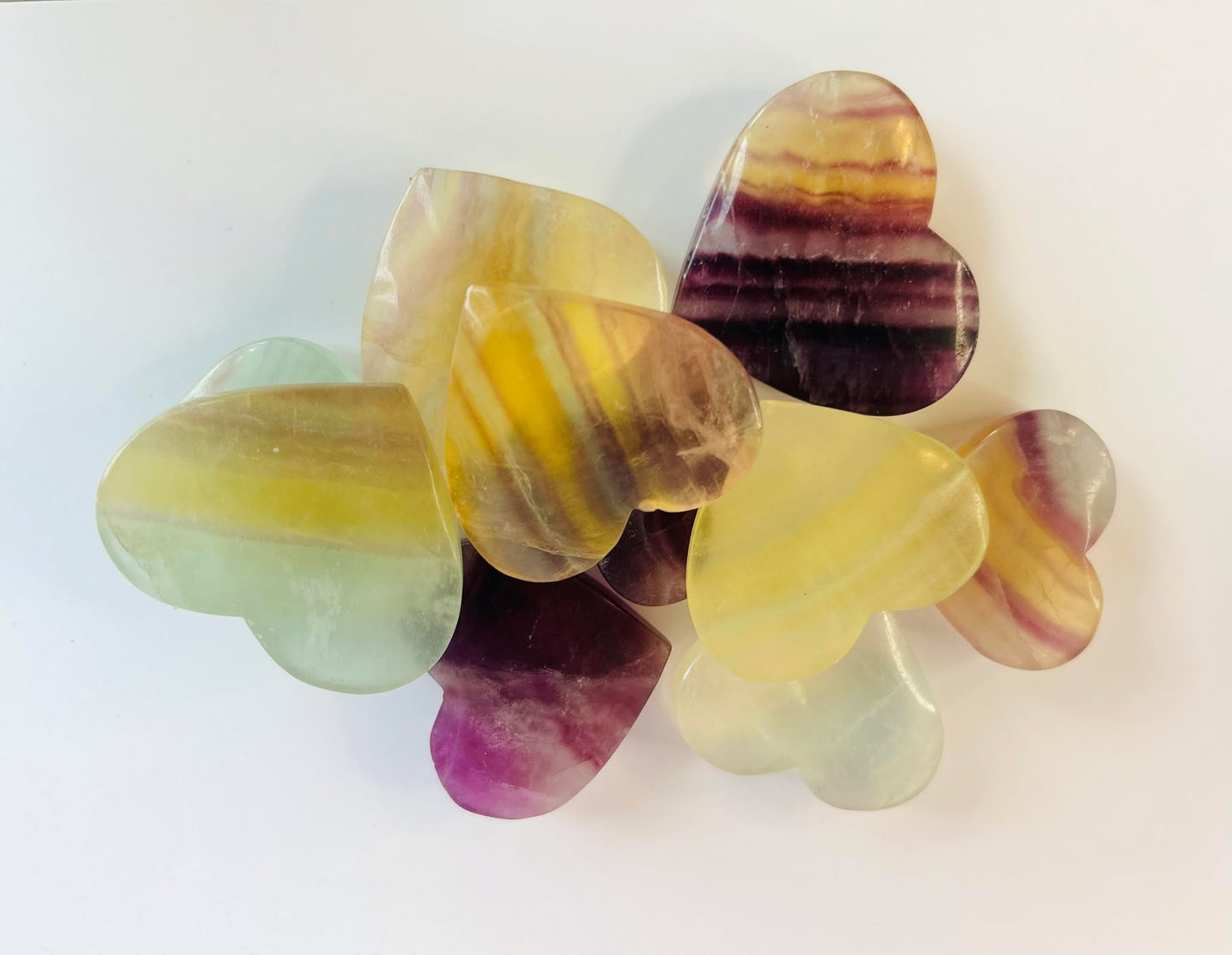 Fluorite Dreamy Heart - Mental clarity, Connect With Your Higher Conciousness and Thirt Eye Chakra.