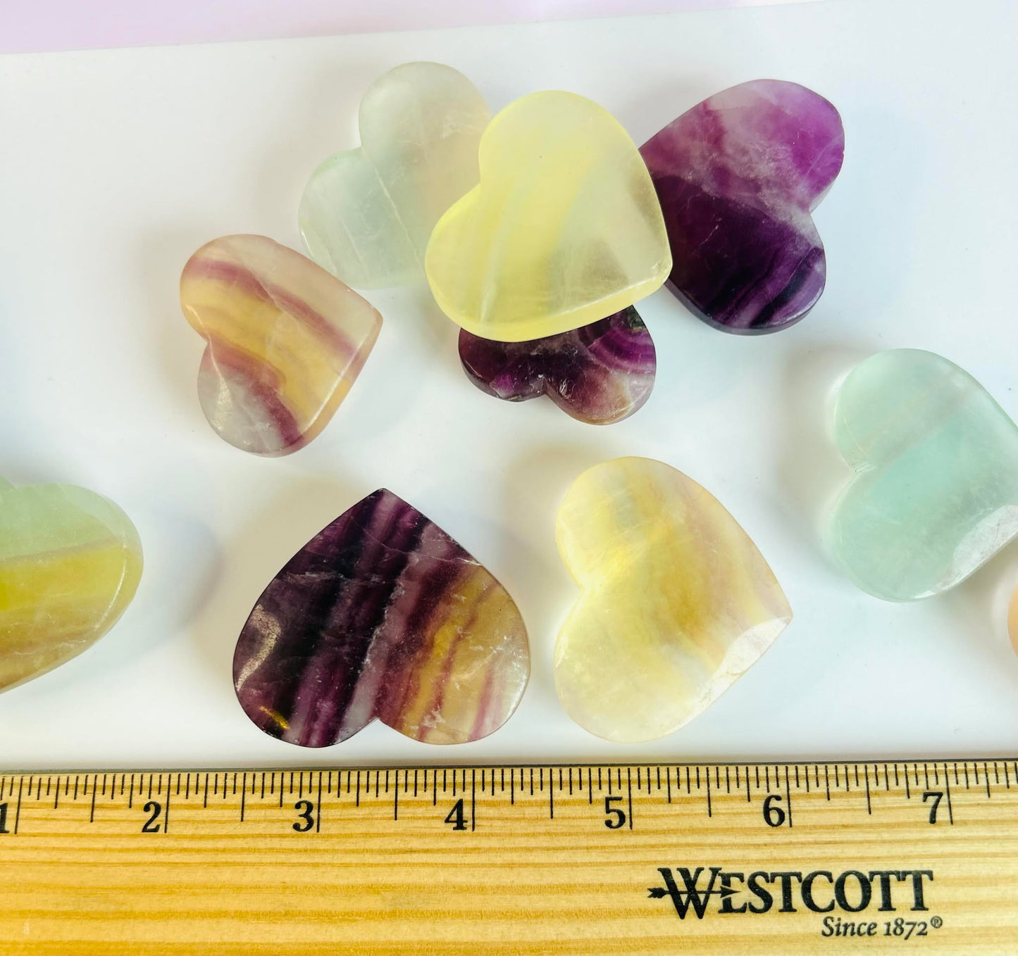 Fluorite Dreamy Heart - Mental clarity, Connect With Your Higher Conciousness and Thirt Eye Chakra.