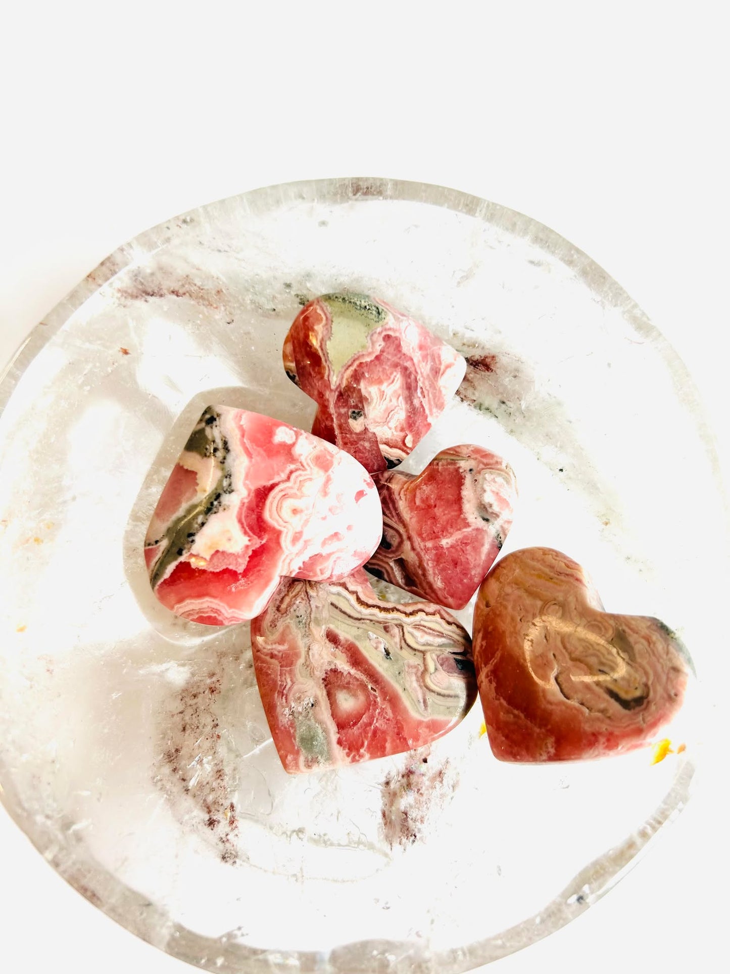 Rhodochrosite Heart -For a Compassion, love, Heart Chakra.