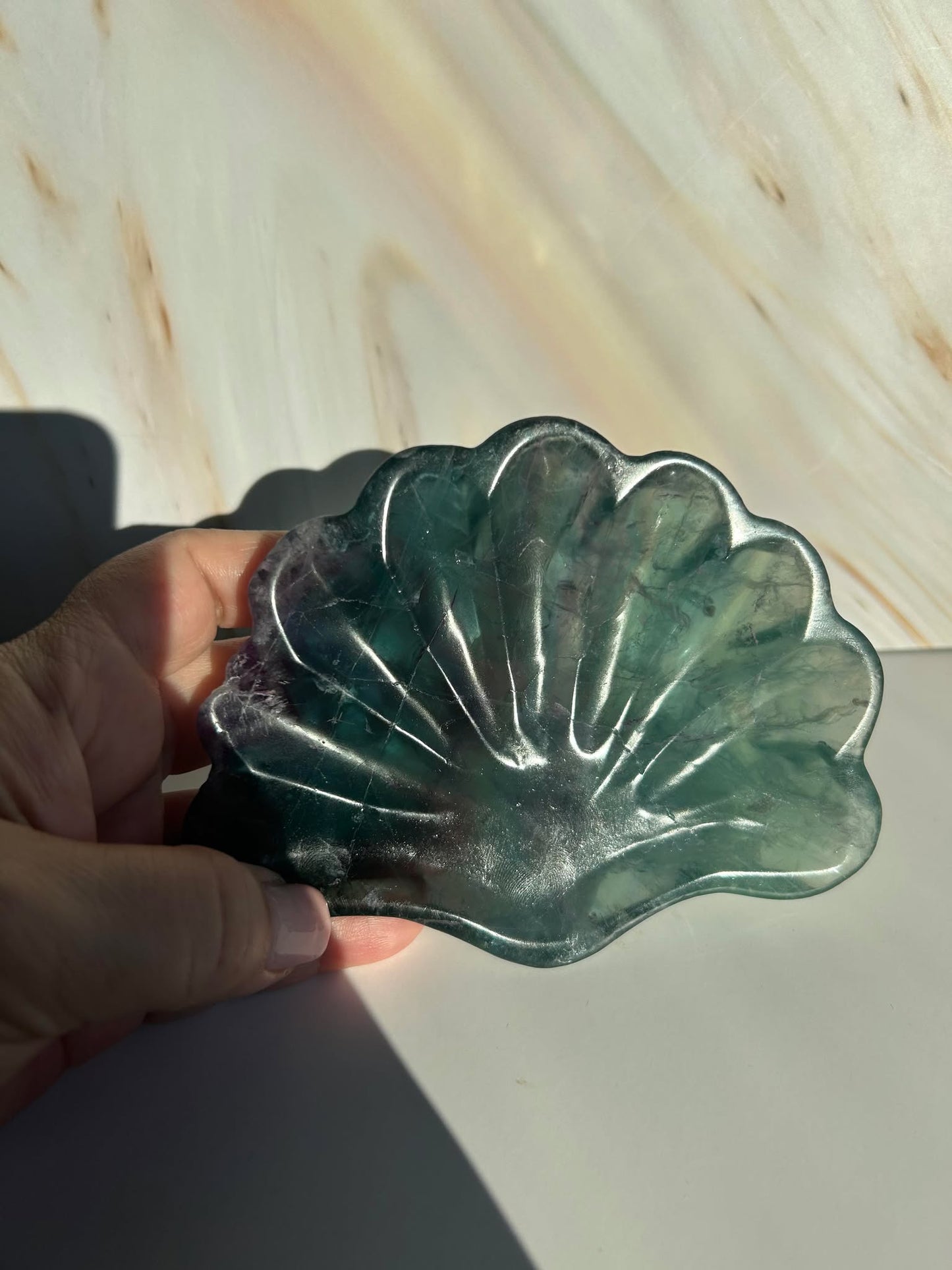 Dreamy Fluorite Bowl - Mental clarity, Connect With Your Higher Conciousness and Thirt Eye Chakra
