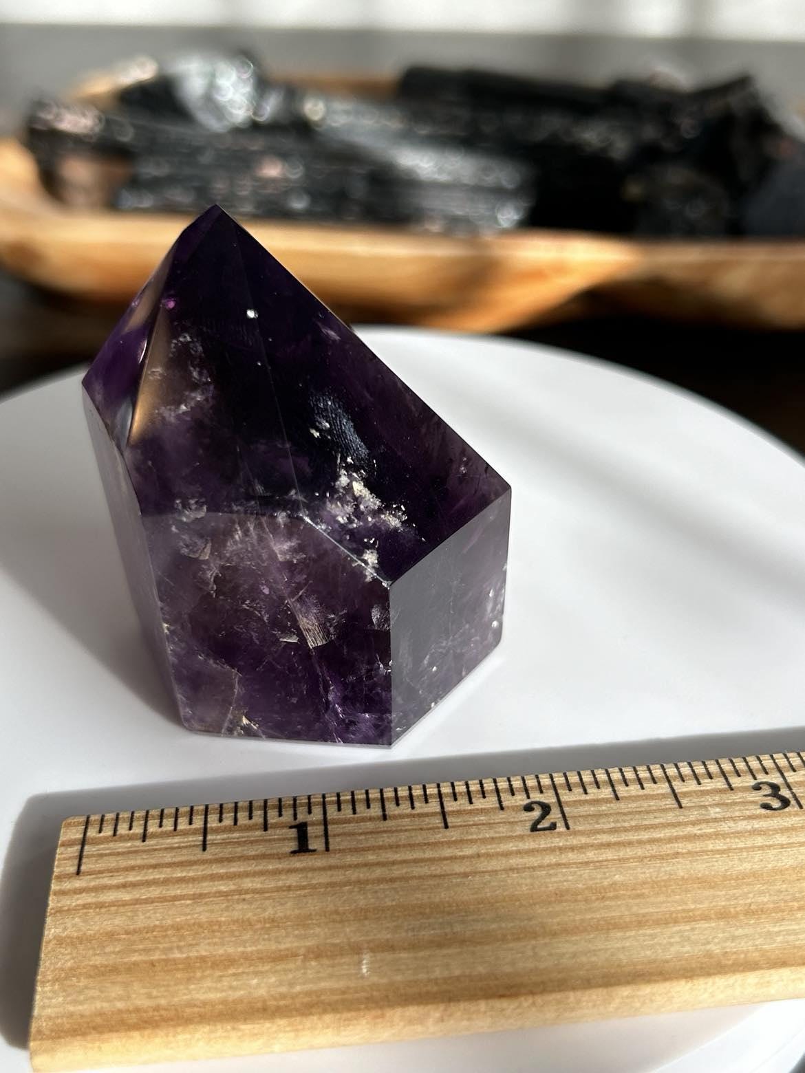 Amethyst Crystal Point Meditation Crown Chakra February Aquarius Crystal Home Warming Best Friend Baby Shower Gift Mom Wife Goddess Crystal