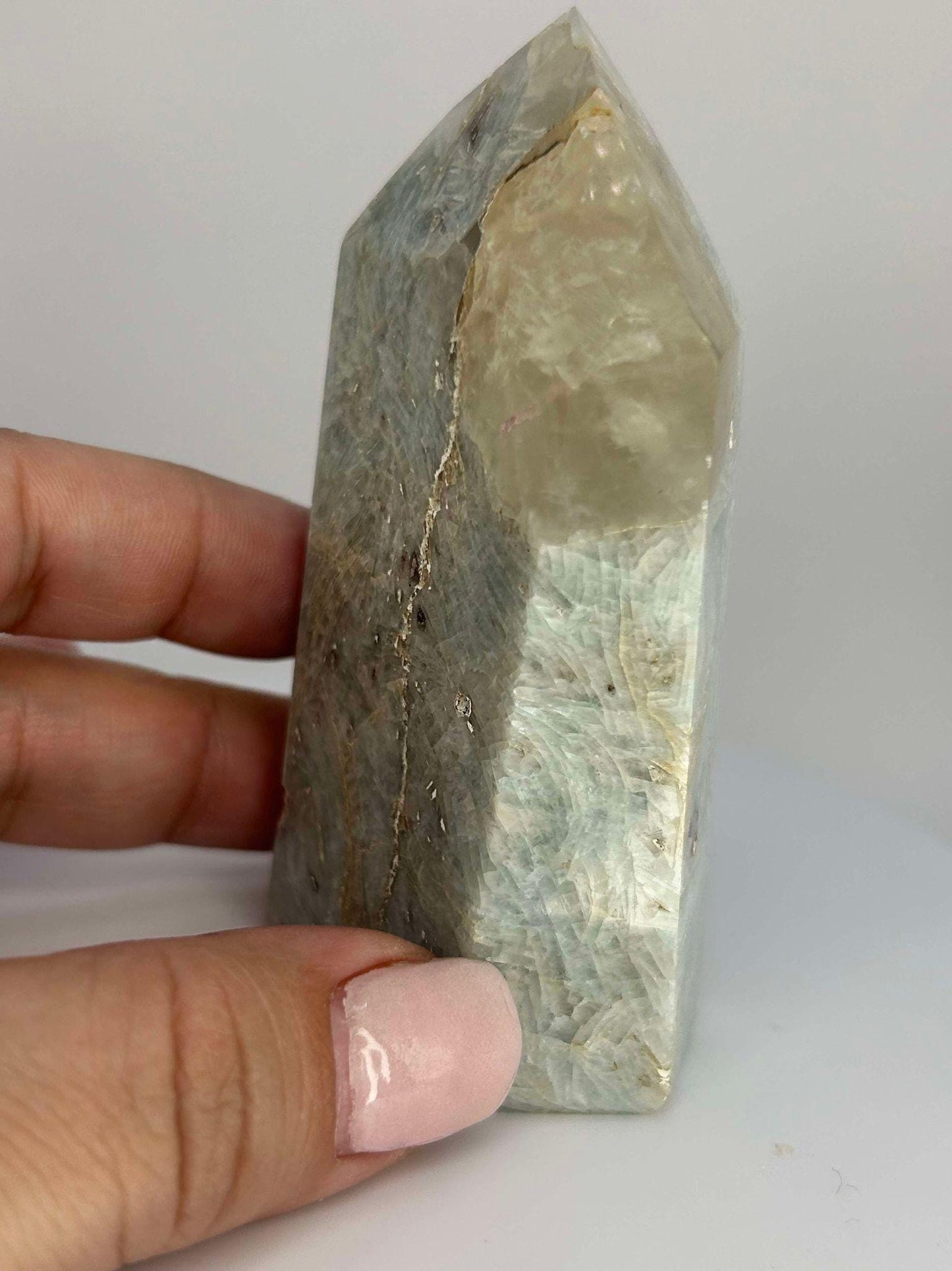 Citrine Lepidolite Crystal Point Solar Plexus Third Eye Meditation Feng Shui Libra Crystal Home Warming Student Teacher Baby Shower Gift