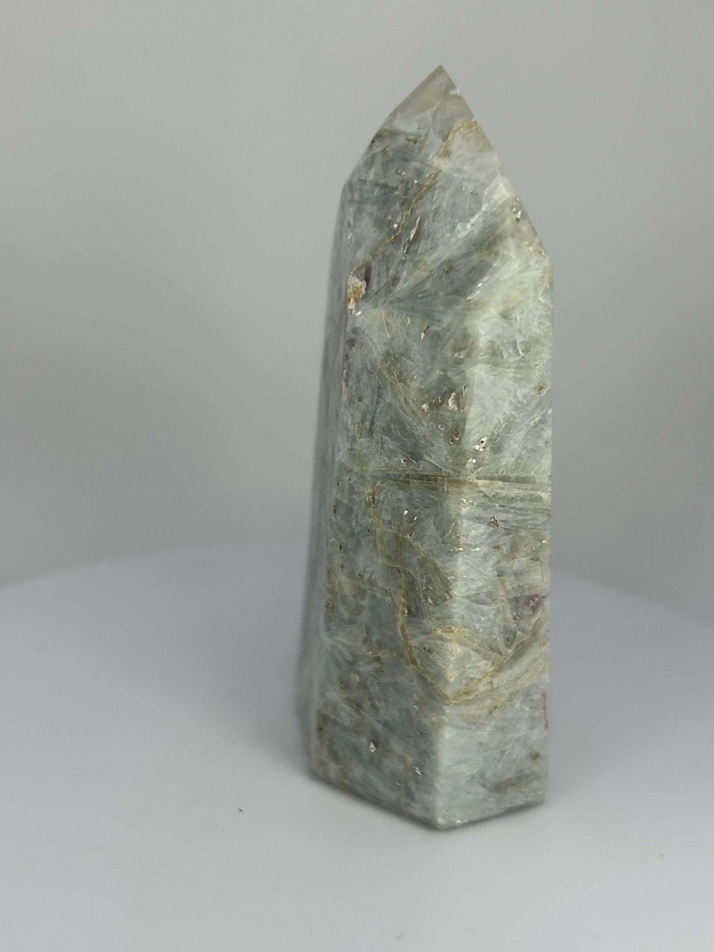 Citrine Lepidolite Crystal Point Solar Plexus Third Eye Meditation Feng Shui Libra Crystal Home Warming Student Teacher Baby Shower Gift