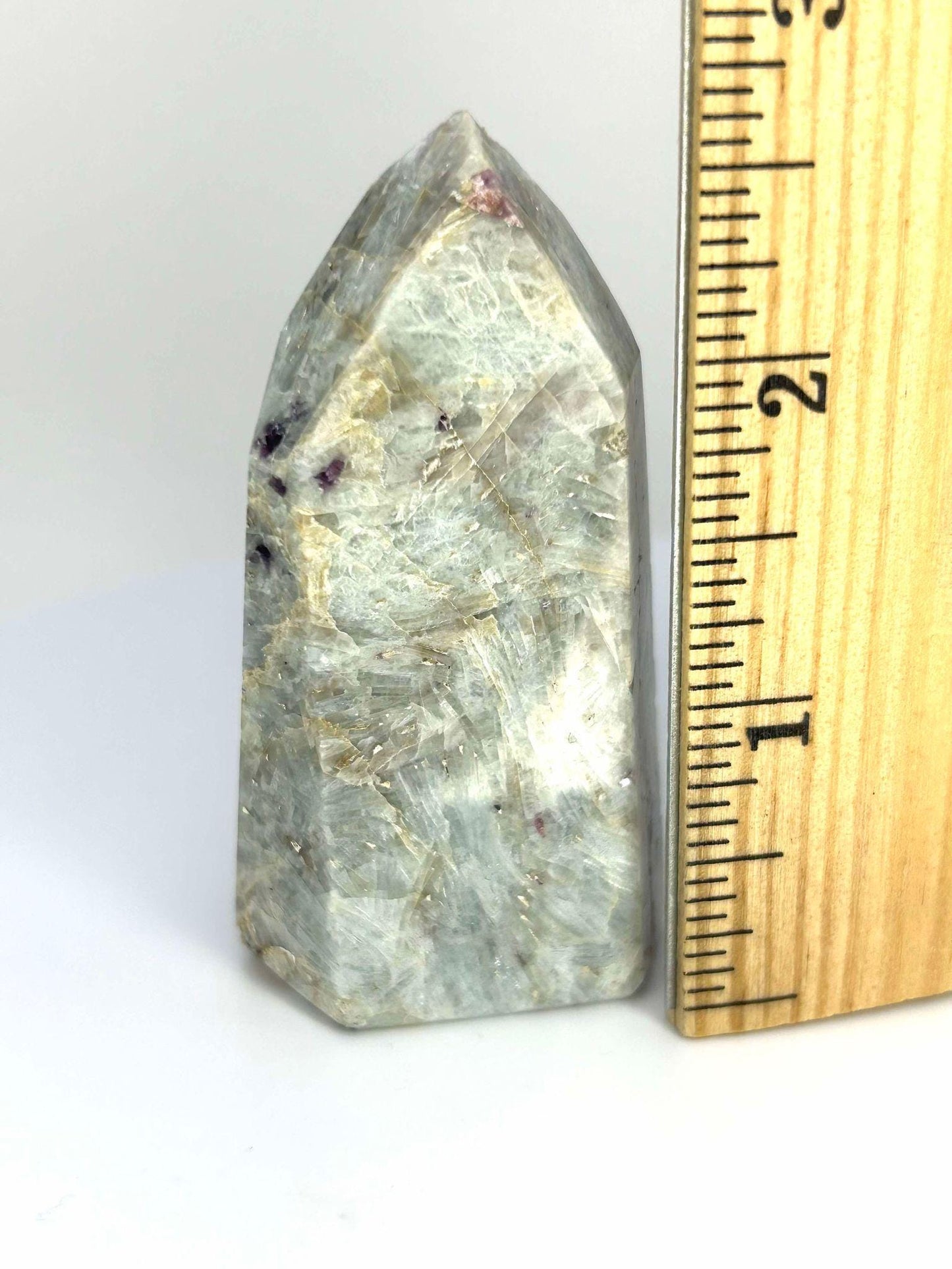 Citrine Lepidolite Crystal Point Solar Plexus Third Eye Meditation Feng Shui Libra Crystal Home Warming Student Teacher Baby Shower Gift