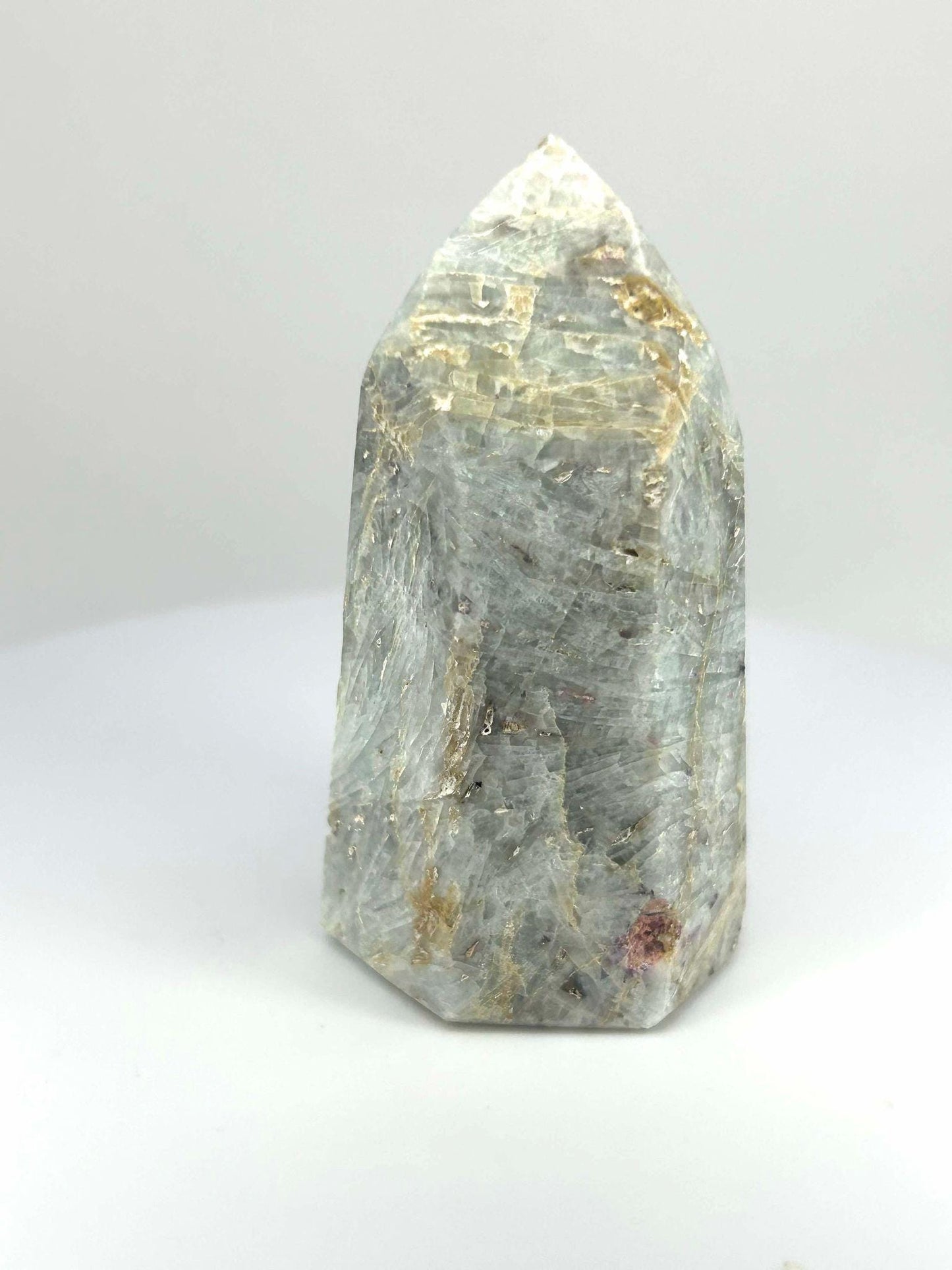 Citrine Lepidolite Crystal Point Solar Plexus Third Eye Meditation Feng Shui Libra Crystal Home Warming Student Teacher Baby Shower Gift
