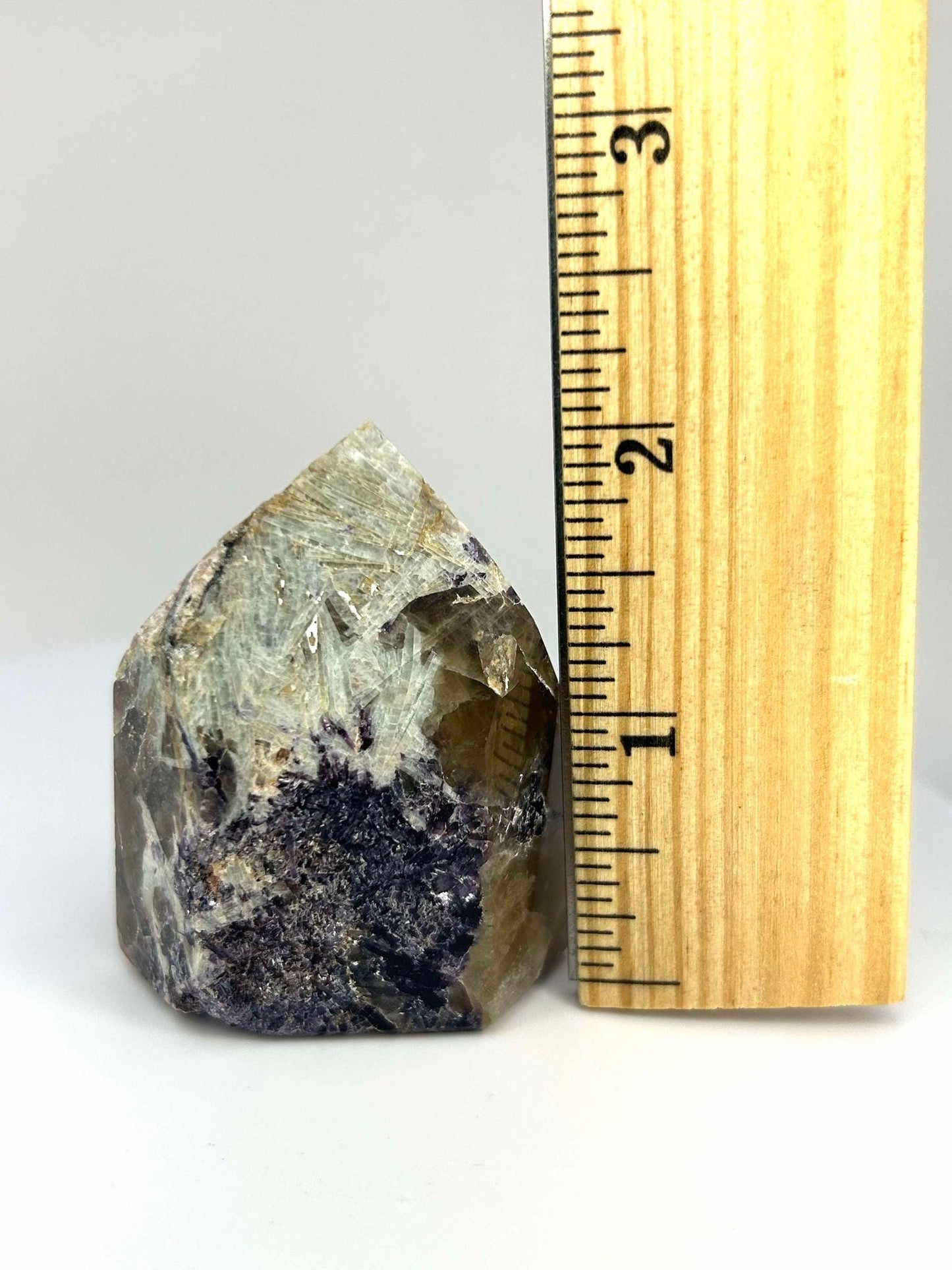 Citrine Lepidolite Crystal Point Solar Plexus Third Eye Meditation Feng Shui Libra Crystal Home Warming Student Teacher Baby Shower Gift