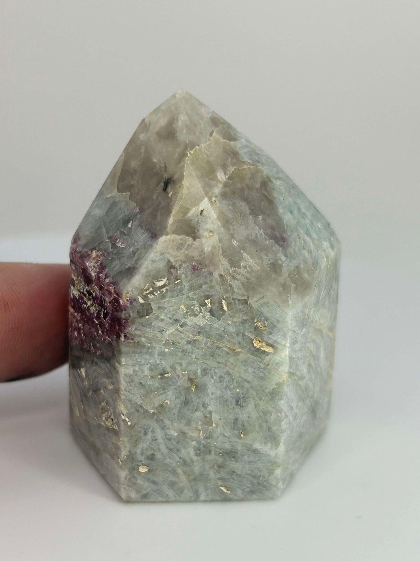 Citrine Lepidolite Crystal Point Solar Plexus Third Eye Meditation Feng Shui Libra Crystal Home Warming Student Teacher Baby Shower Gift