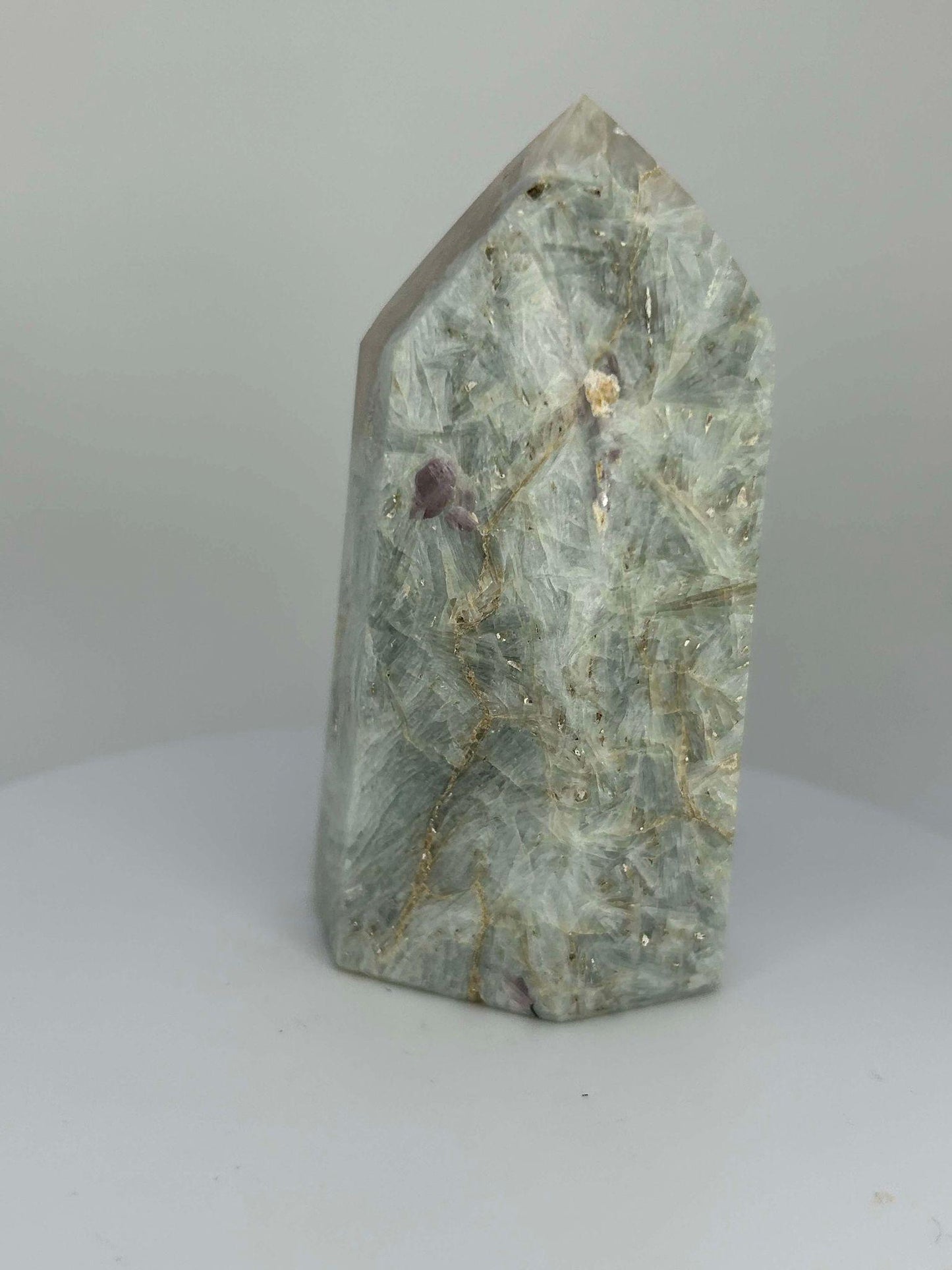 Citrine Lepidolite Crystal Point Solar Plexus Third Eye Meditation Feng Shui Libra Crystal Home Warming Student Teacher Baby Shower Gift