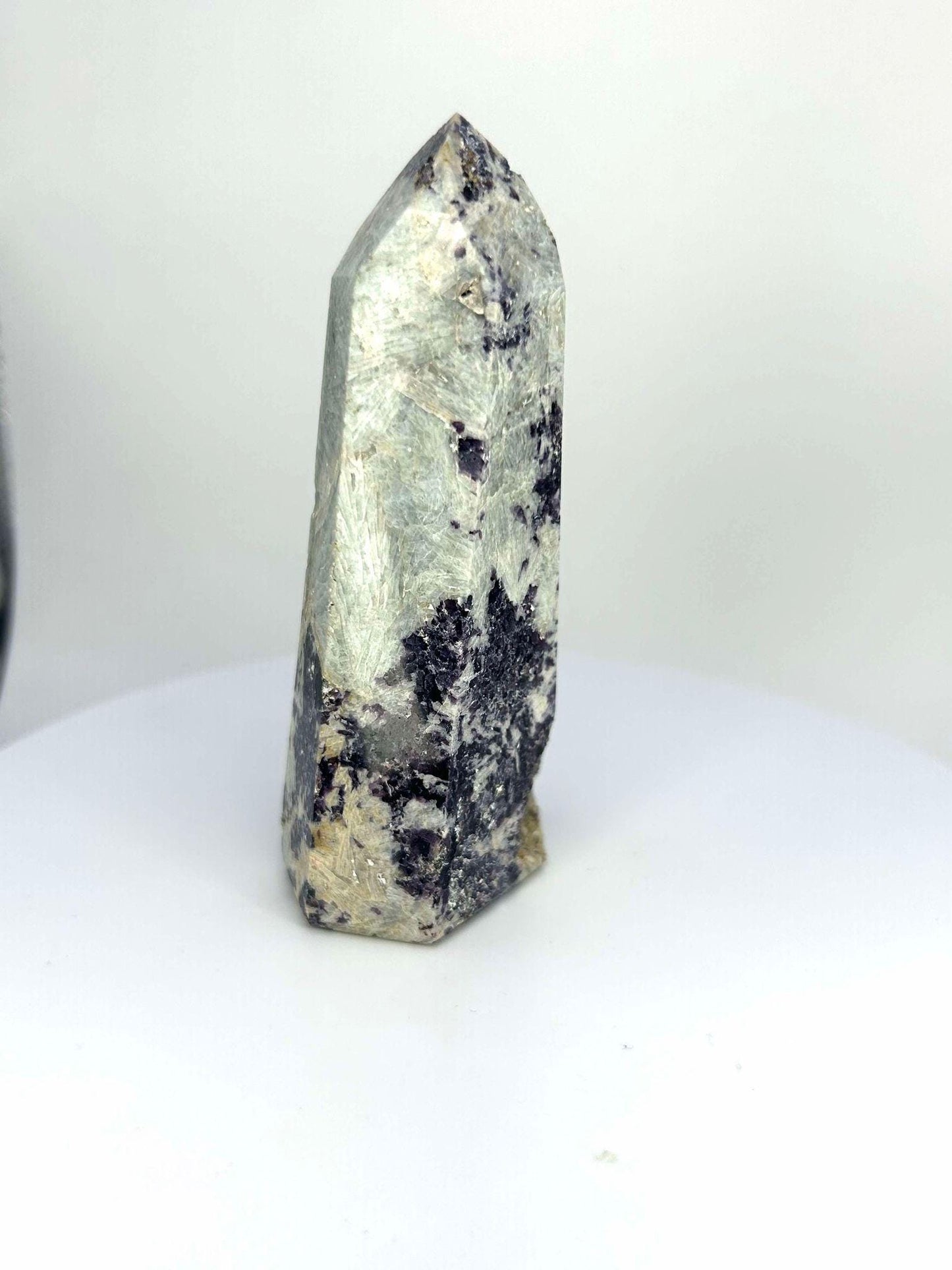 Citrine Lepidolite Crystal Point Solar Plexus Third Eye Meditation Feng Shui Libra Crystal Home Warming Student Teacher Baby Shower Gift