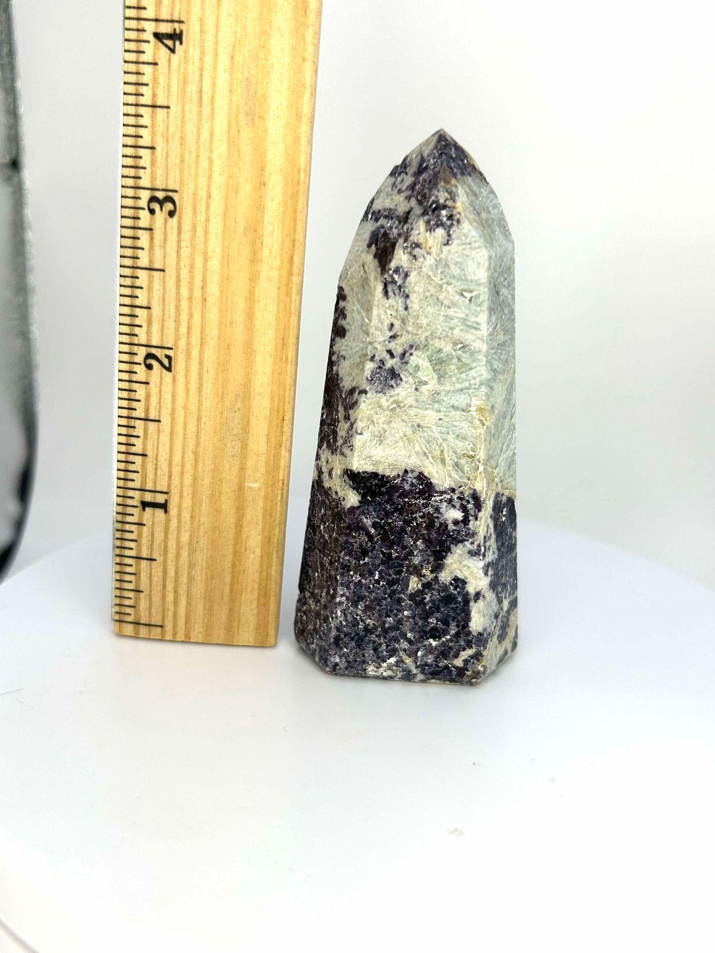 Citrine Lepidolite Crystal Point Solar Plexus Third Eye Meditation Feng Shui Libra Crystal Home Warming Student Teacher Baby Shower Gift