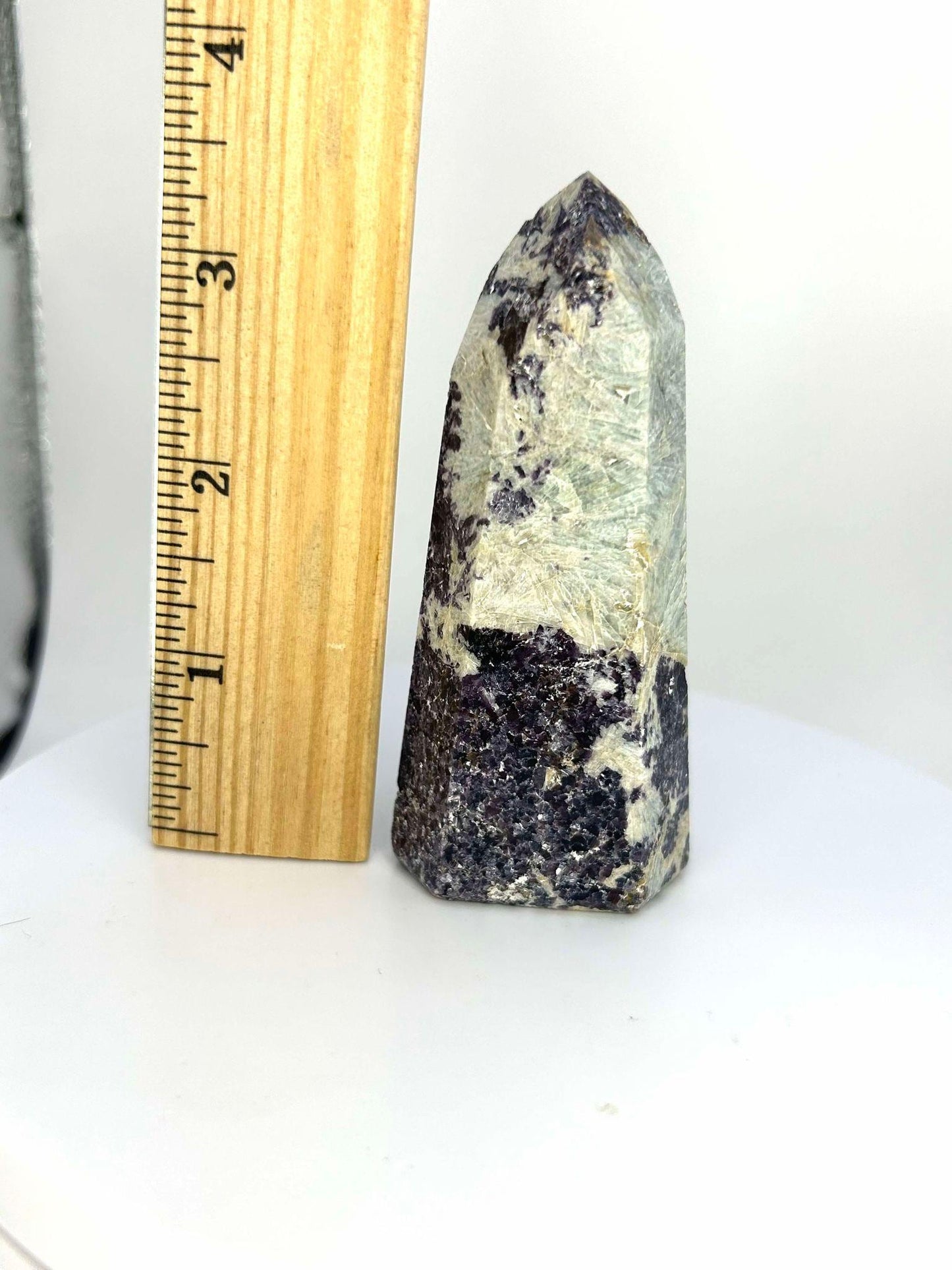 Citrine Lepidolite Crystal Point Solar Plexus Third Eye Meditation Feng Shui Libra Crystal Home Warming Student Teacher Baby Shower Gift