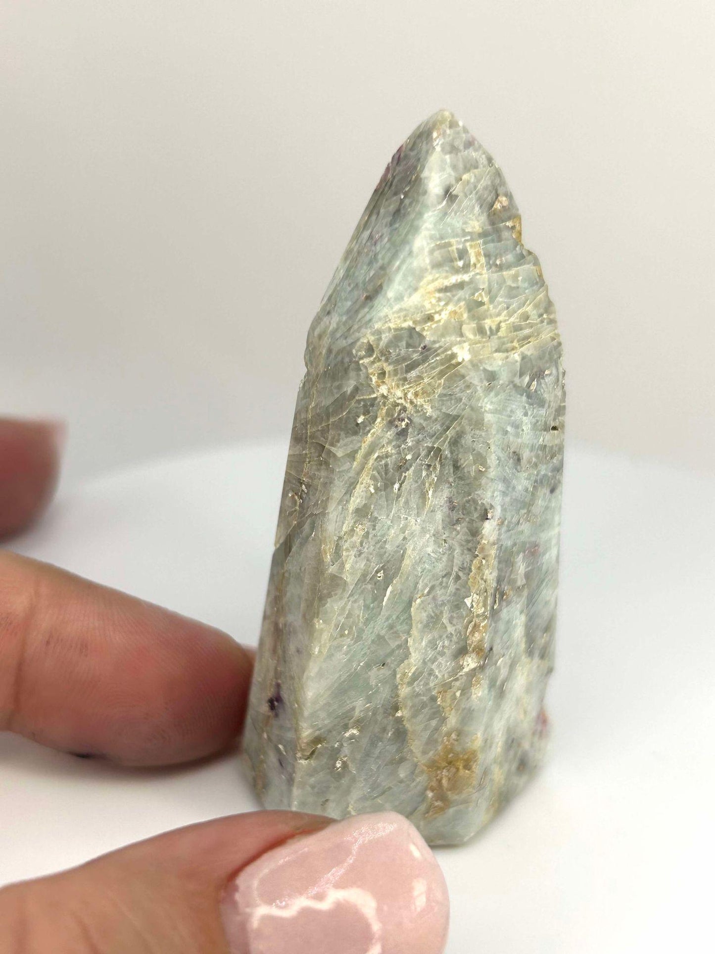 Citrine Lepidolite Crystal Point Solar Plexus Third Eye Meditation Feng Shui Libra Crystal Home Warming Student Teacher Baby Shower Gift